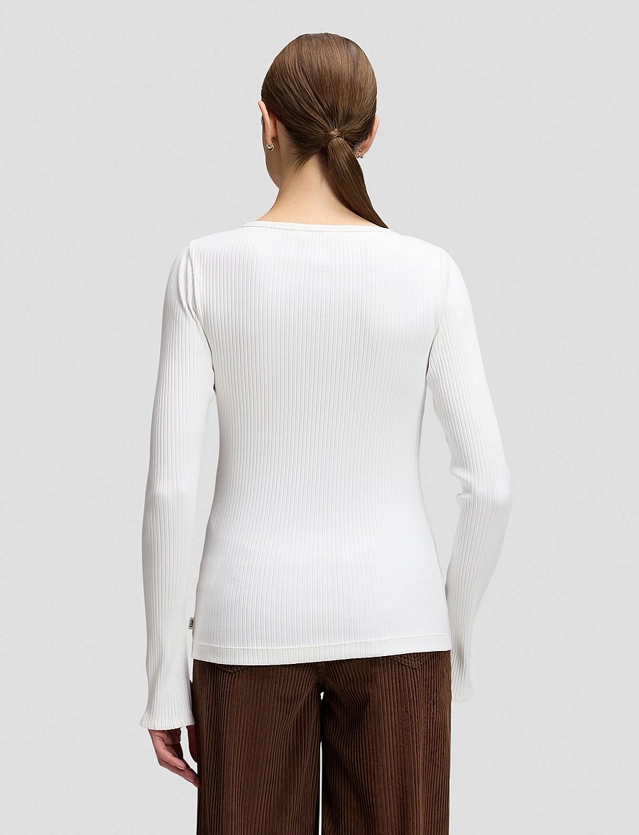 Lee Jeans - SLIT SLEEVE RIB TEE - pullover - ecru - 2