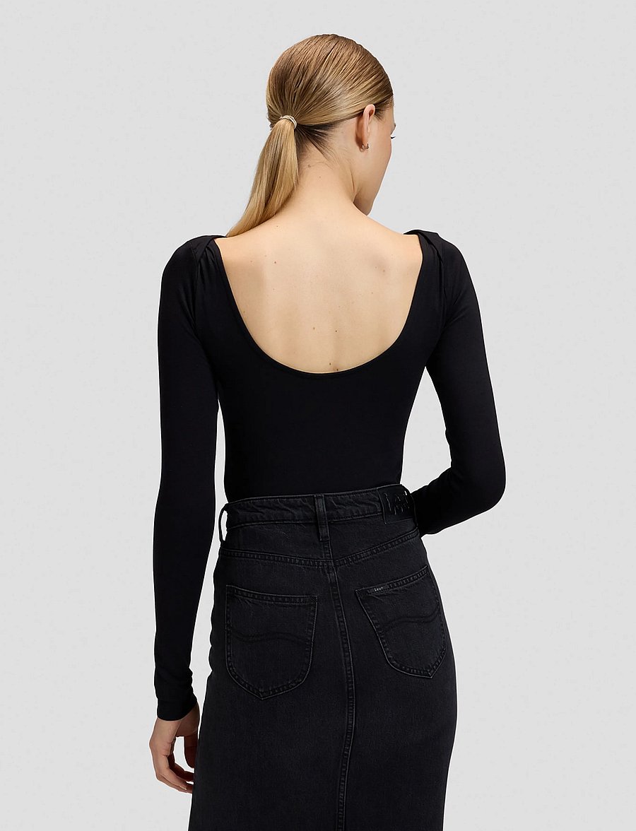 Lee Jeans - OPEN BACK BODYSUIT - black - 3