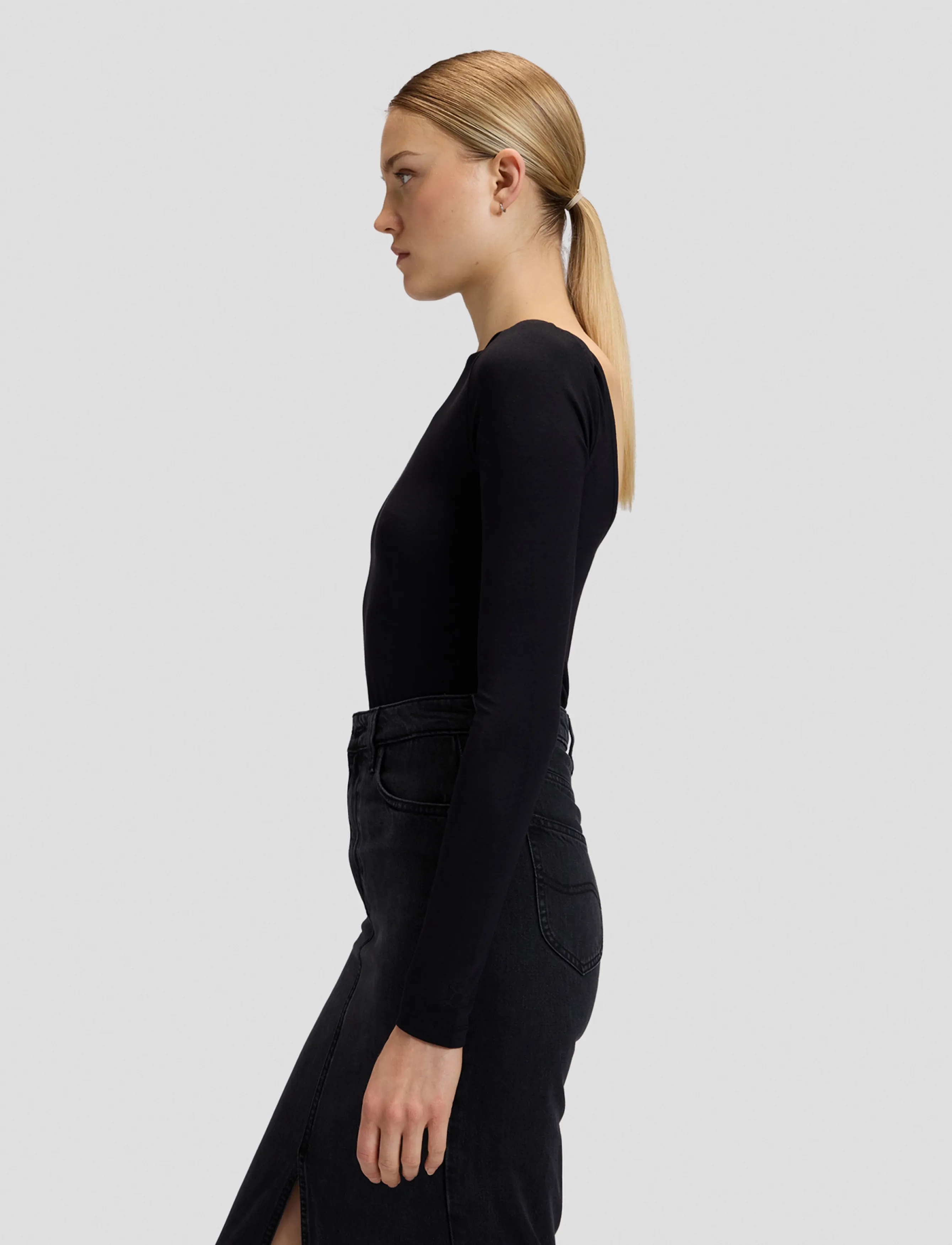 Lee Jeans - OPEN BACK BODYSUIT - black - 4