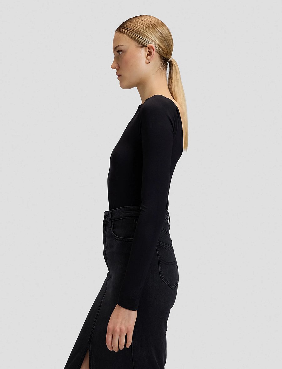 Lee Jeans - OPEN BACK BODYSUIT - black - 4