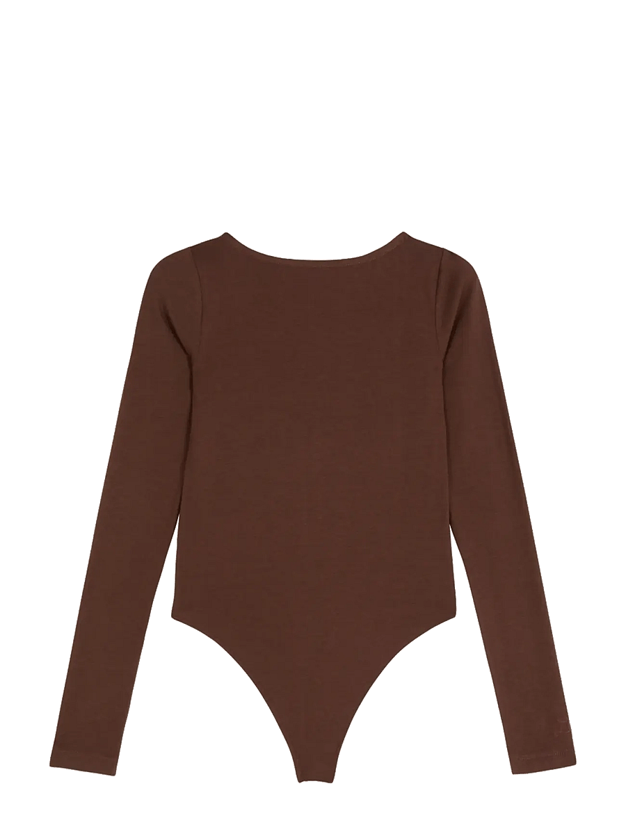 Lee Jeans - OPEN BACK BODYSUIT - bodies - shaved chocolate - 1