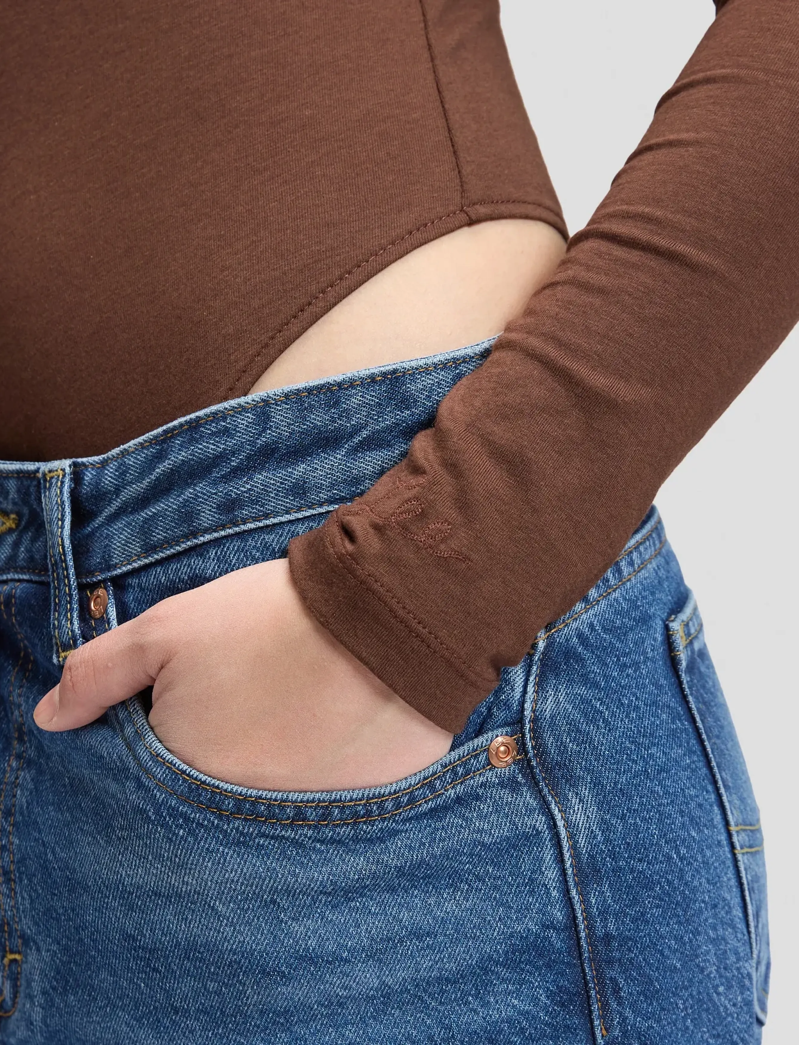 Lee Jeans - OPEN BACK BODYSUIT - bodies - shaved chocolate - 5