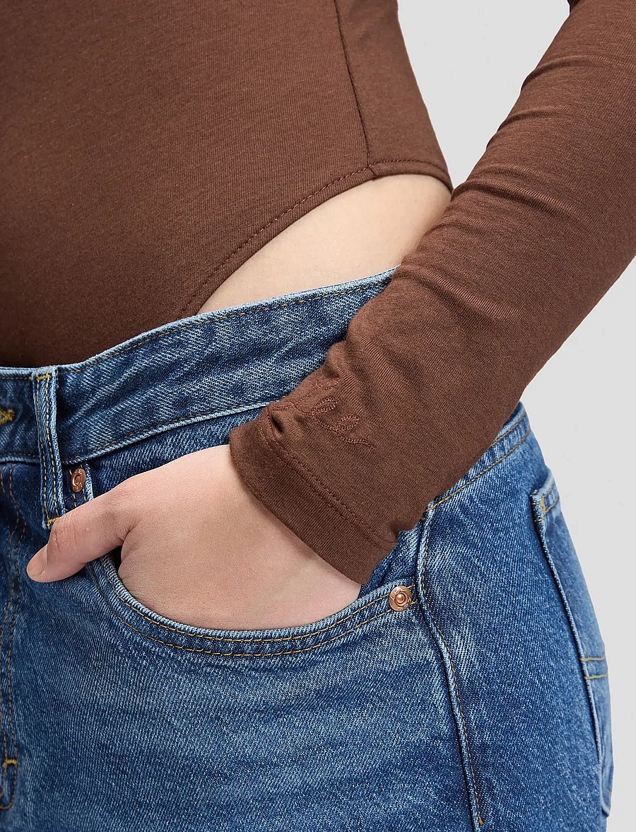 Lee Jeans - OPEN BACK BODYSUIT - bodies - shaved chocolate - 5