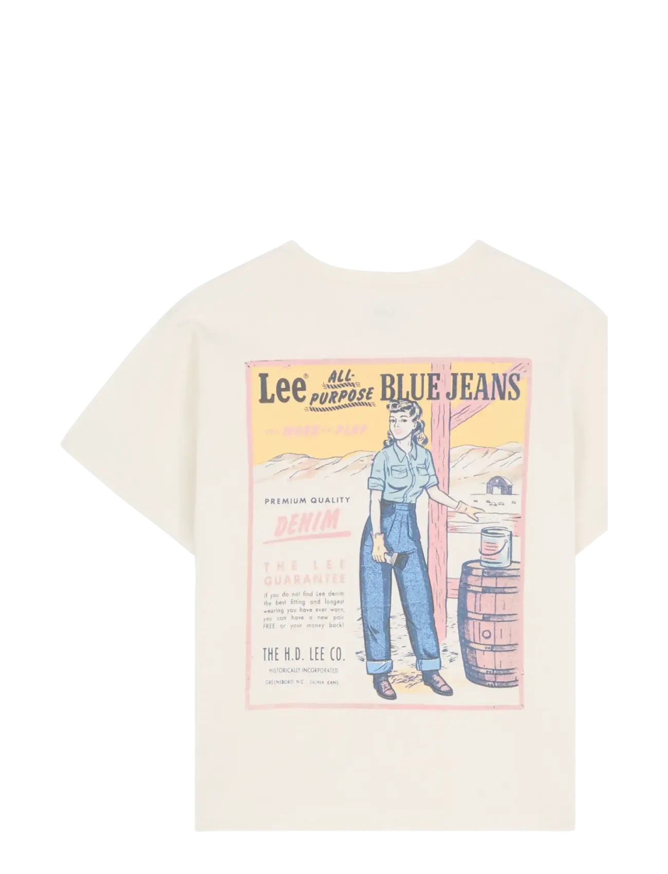 Lee Jeans - BLUE JEANS TEE - t-shirts - ecru - 2