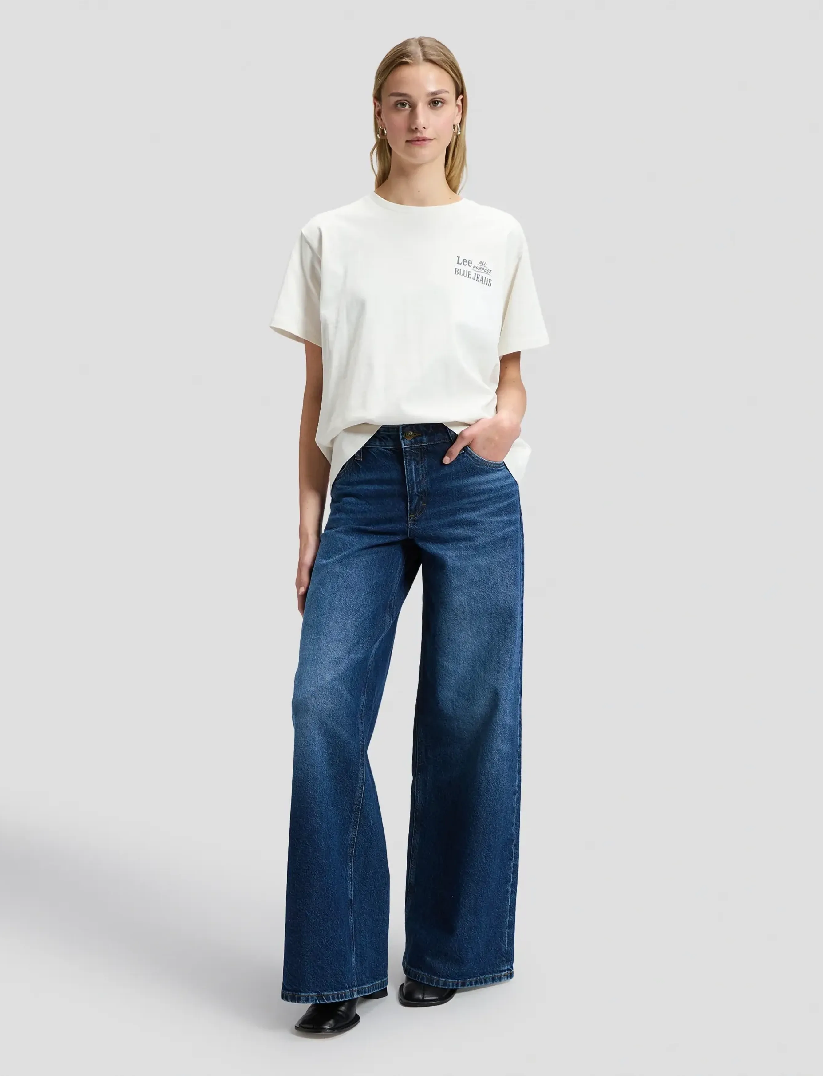 Lee Jeans - BLUE JEANS TEE - t-shirts - ecru - 3
