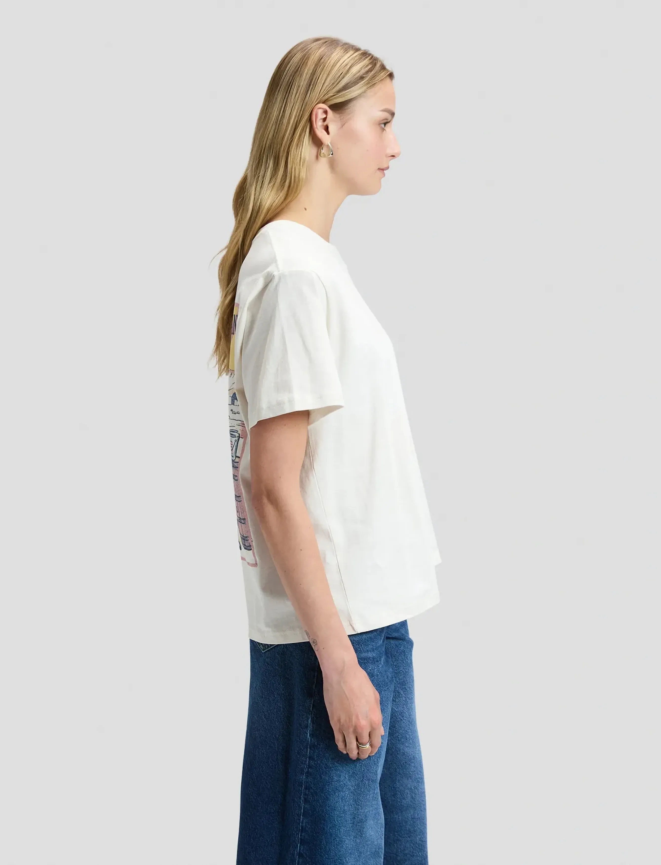 Lee Jeans - BLUE JEANS TEE - t-shirts - ecru - 5