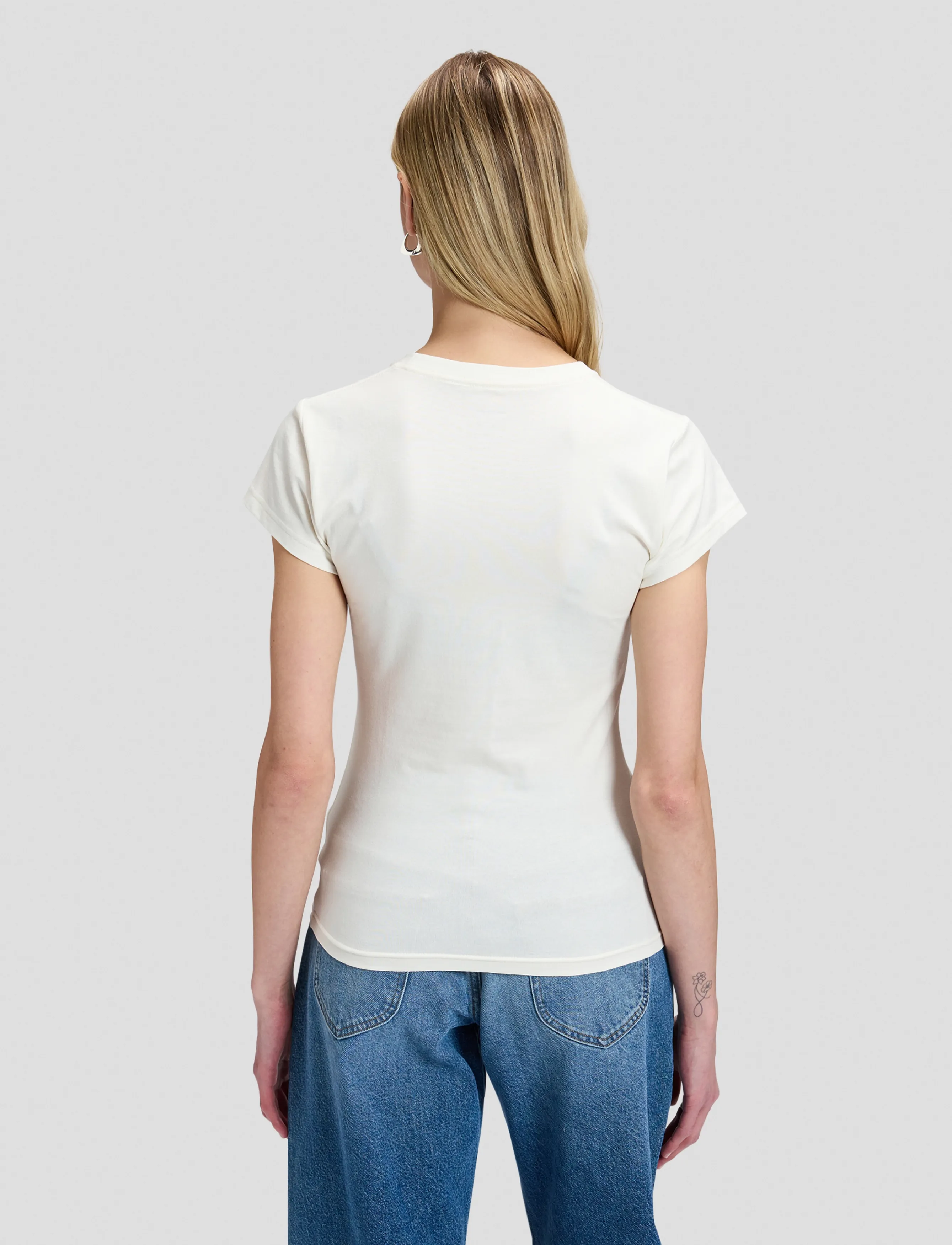 Lee Jeans - RECORD TEE - t-shirts - ecru - 2
