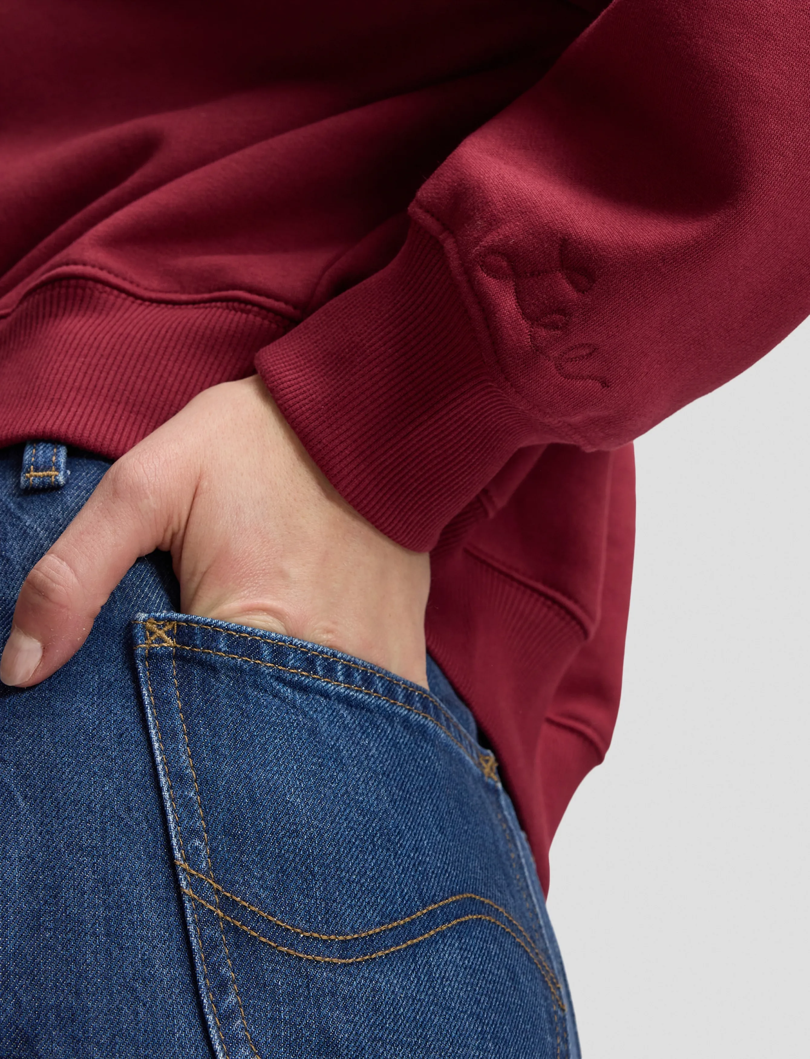 Lee Jeans - CORE SWS - kampsunid - tibetan red - 5