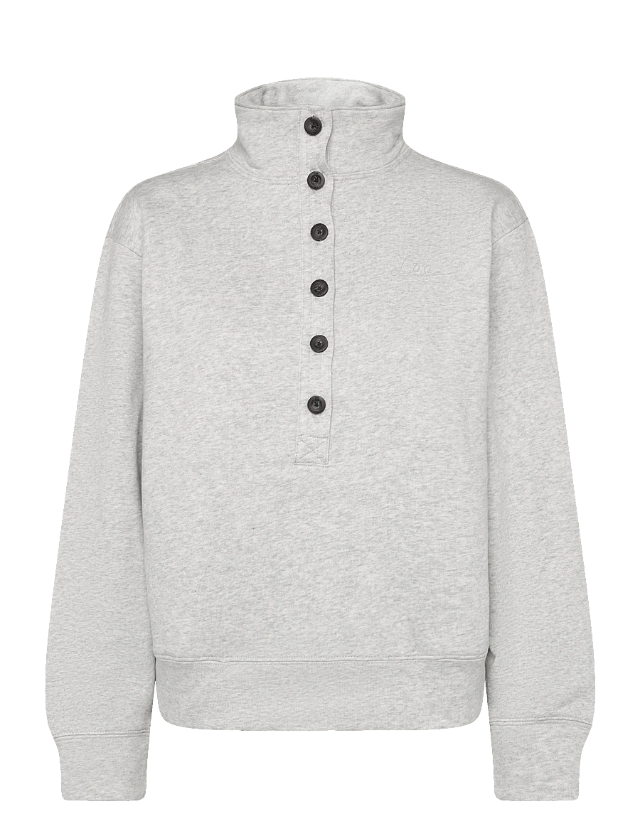 Lee Jeans - POPOVER SWEATSHIRT - everyday style - grey heather - 1
