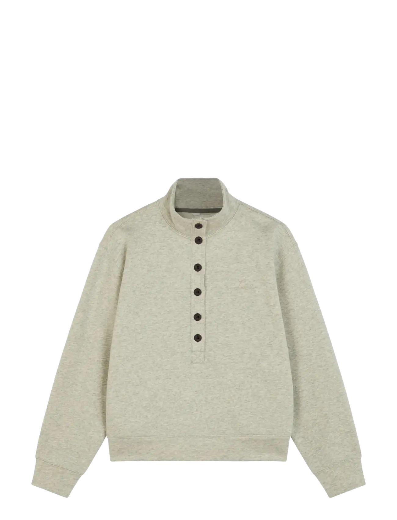 Lee Jeans POPOVER SWEATSHIRT - Clothing - GREY HEATHER / grey