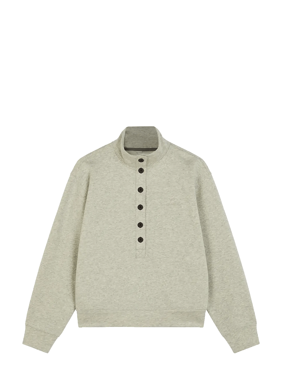 Lee Jeans - POPOVER SWEATSHIRT - igapäevane stiil - grey heather - 1