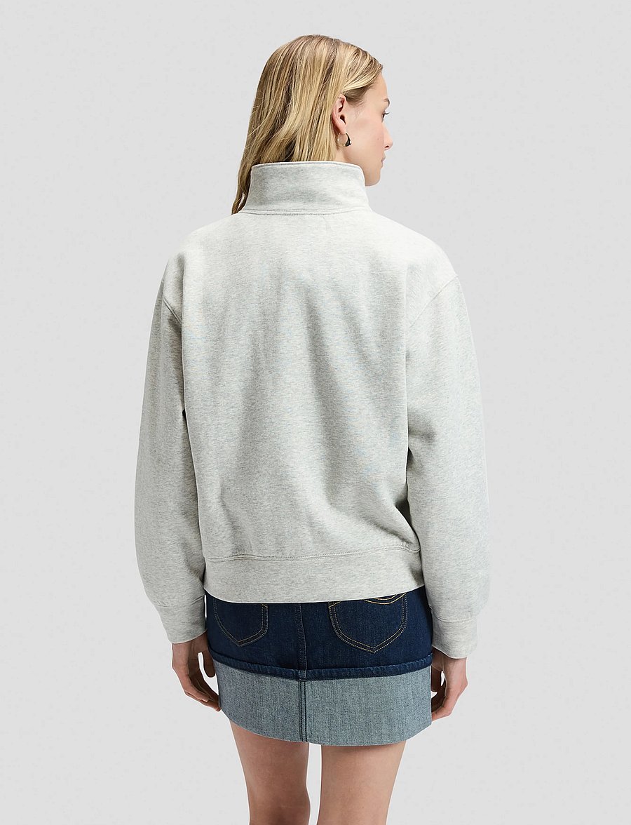Lee Jeans - POPOVER SWEATSHIRT - igapäevane stiil - grey heather - 2