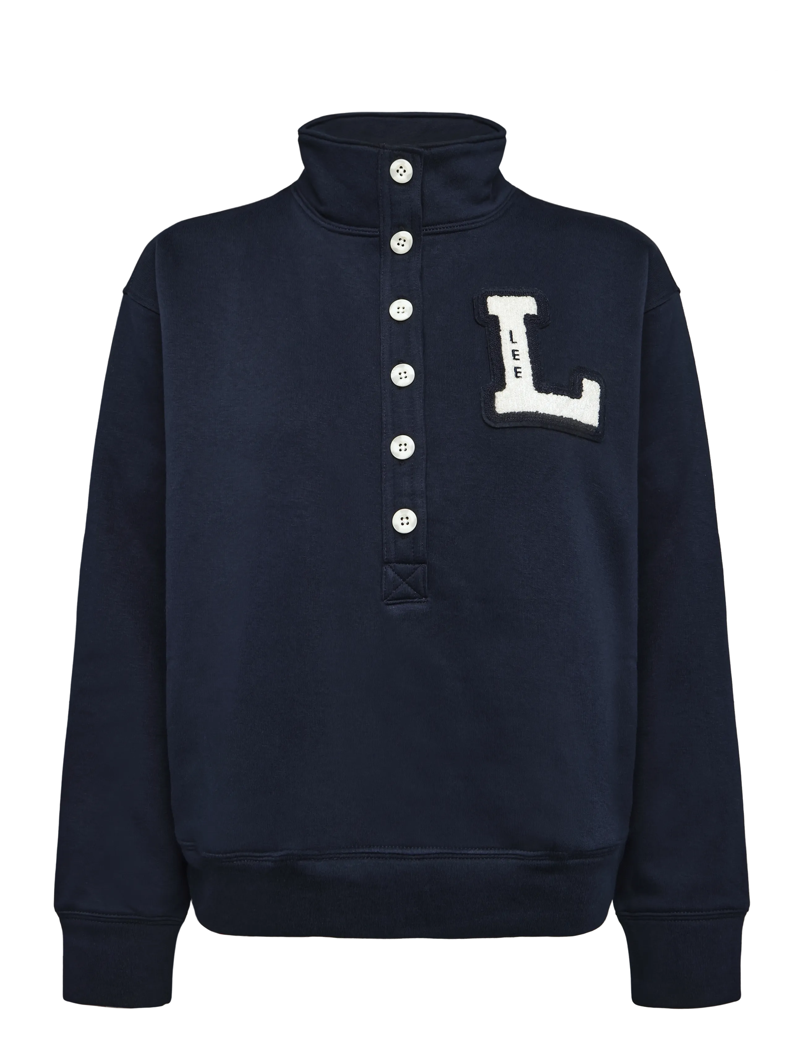 Lee Jeans POPOVER SWEATSHIRT - Sweatshirts - RIVET NAVY / navy