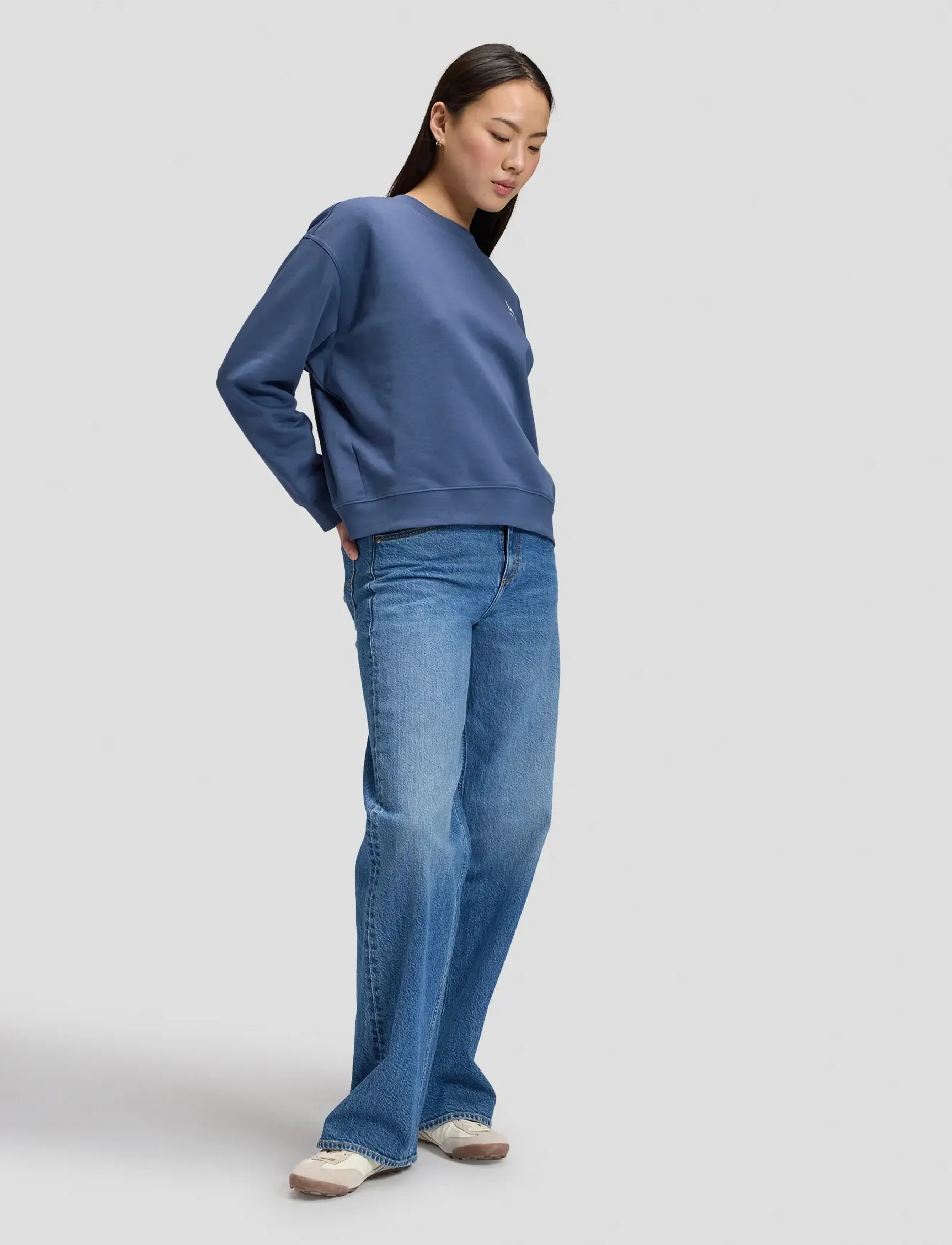 Lee Jeans - LOGO CREW SWS - sweatshirts & hættetrøjer - academy blue - 3