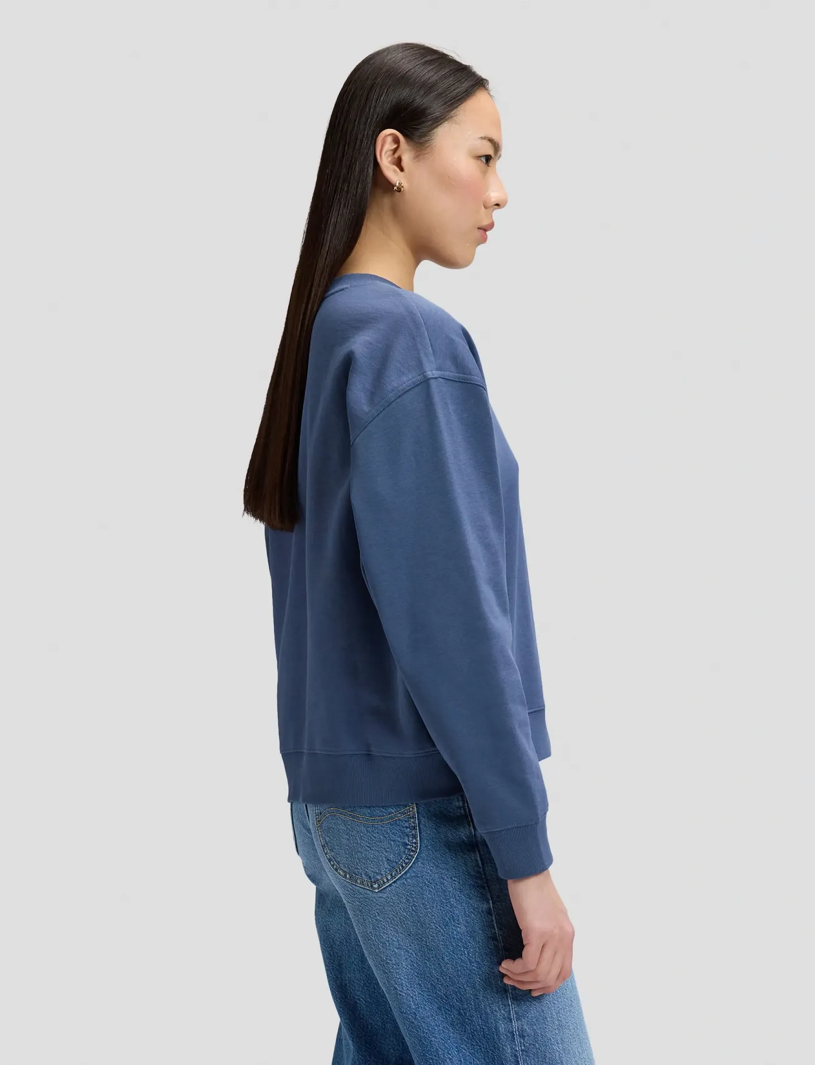 Lee Jeans - LOGO CREW SWS - sweatshirts & hættetrøjer - academy blue - 4