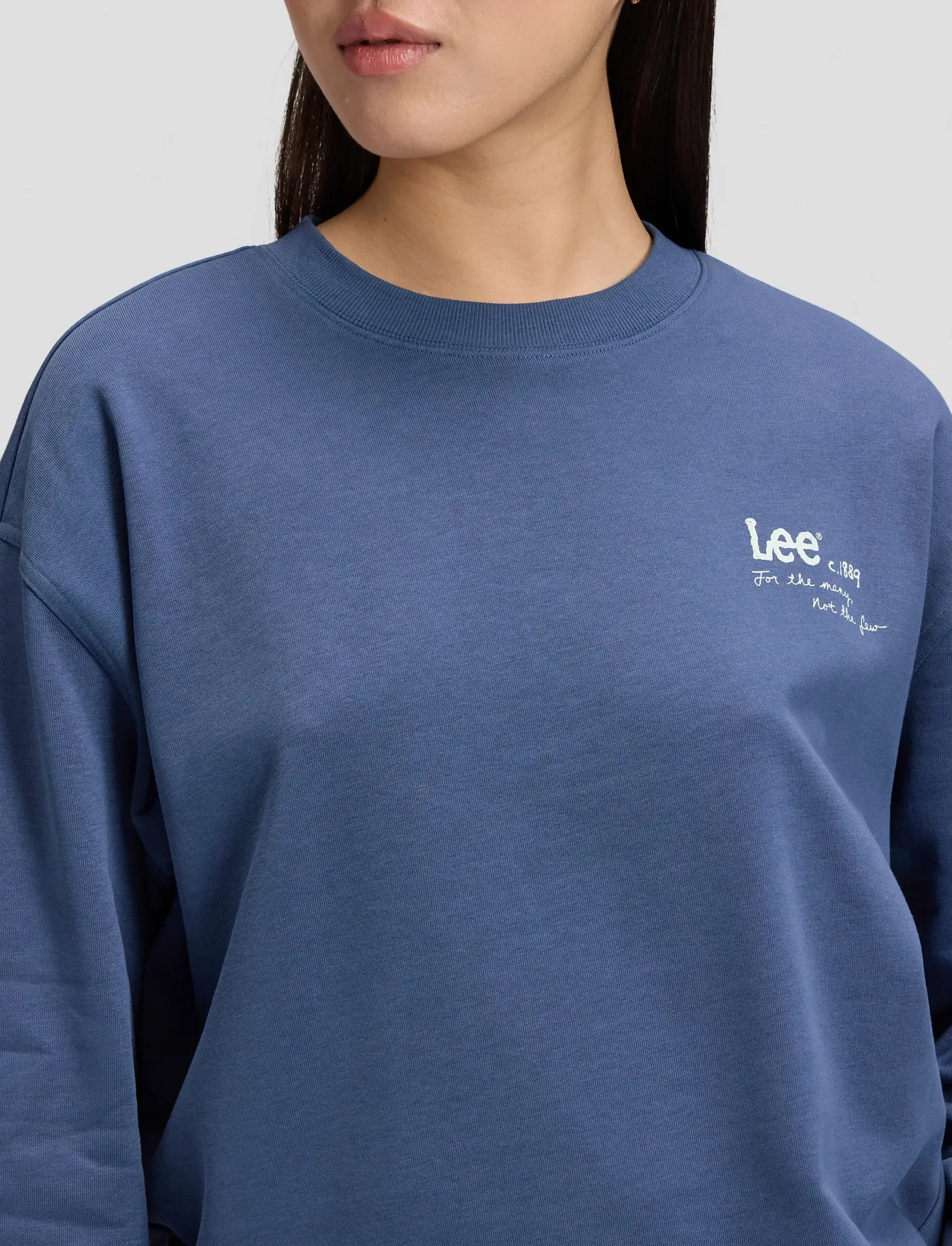 Lee Jeans - LOGO CREW SWS - sweatshirts & hættetrøjer - academy blue - 5