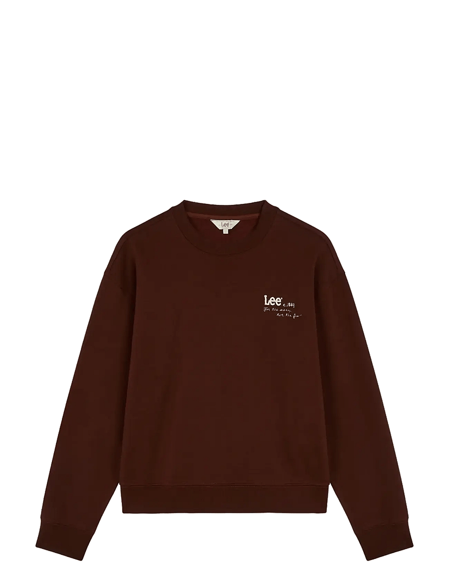 Lee Jeans - LOGO CREW SWS - sweatshirts - velvet beet - 1