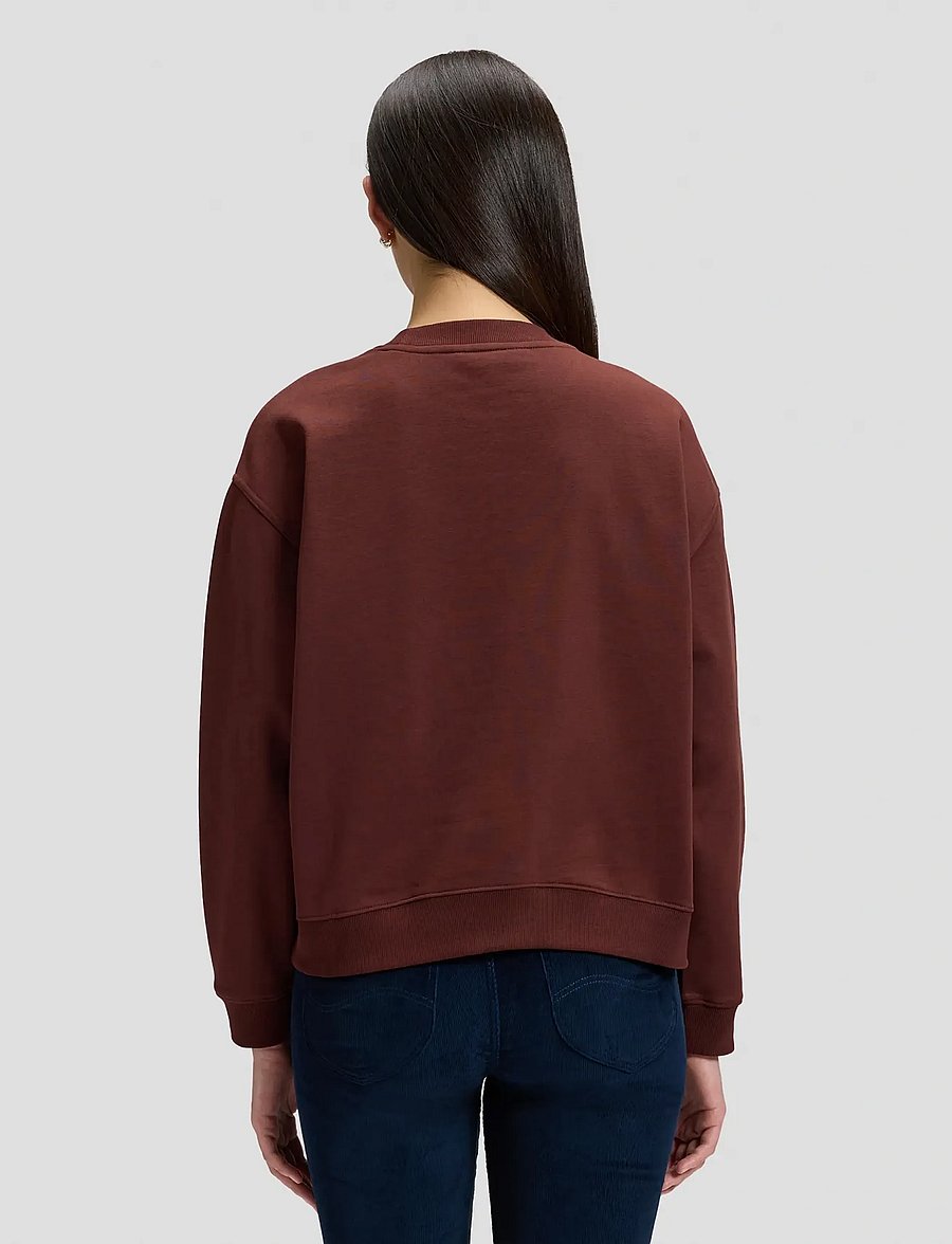 Lee Jeans - LOGO CREW SWS - sweatshirts - velvet beet - 2