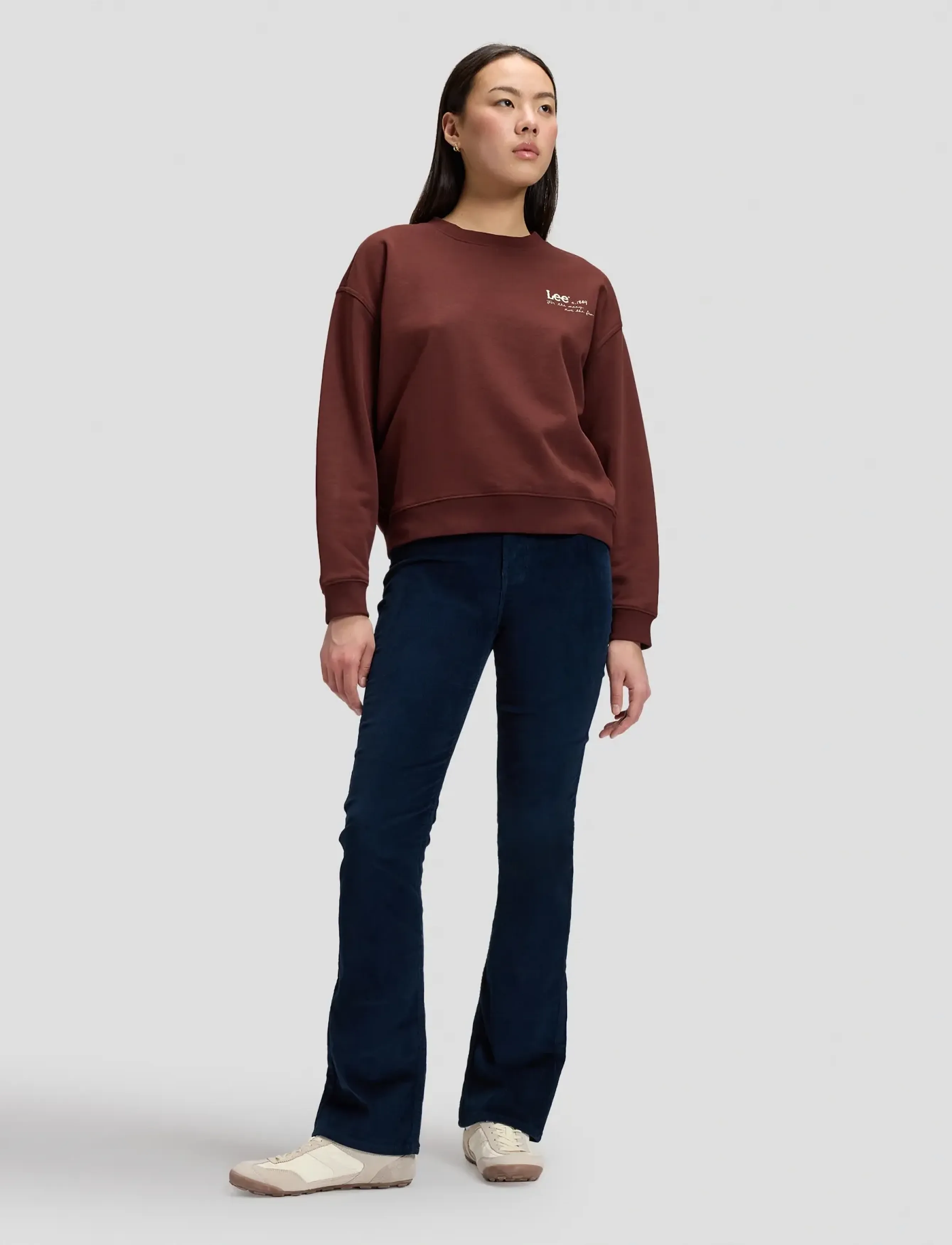 Lee Jeans - LOGO CREW SWS - sweatshirts - velvet beet - 3