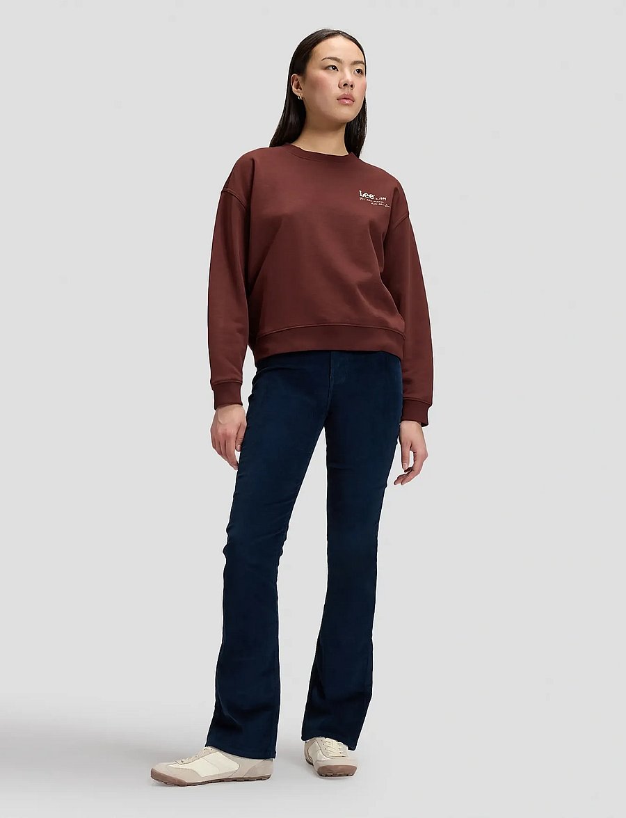 Lee Jeans - LOGO CREW SWS - sweatshirts - velvet beet - 3