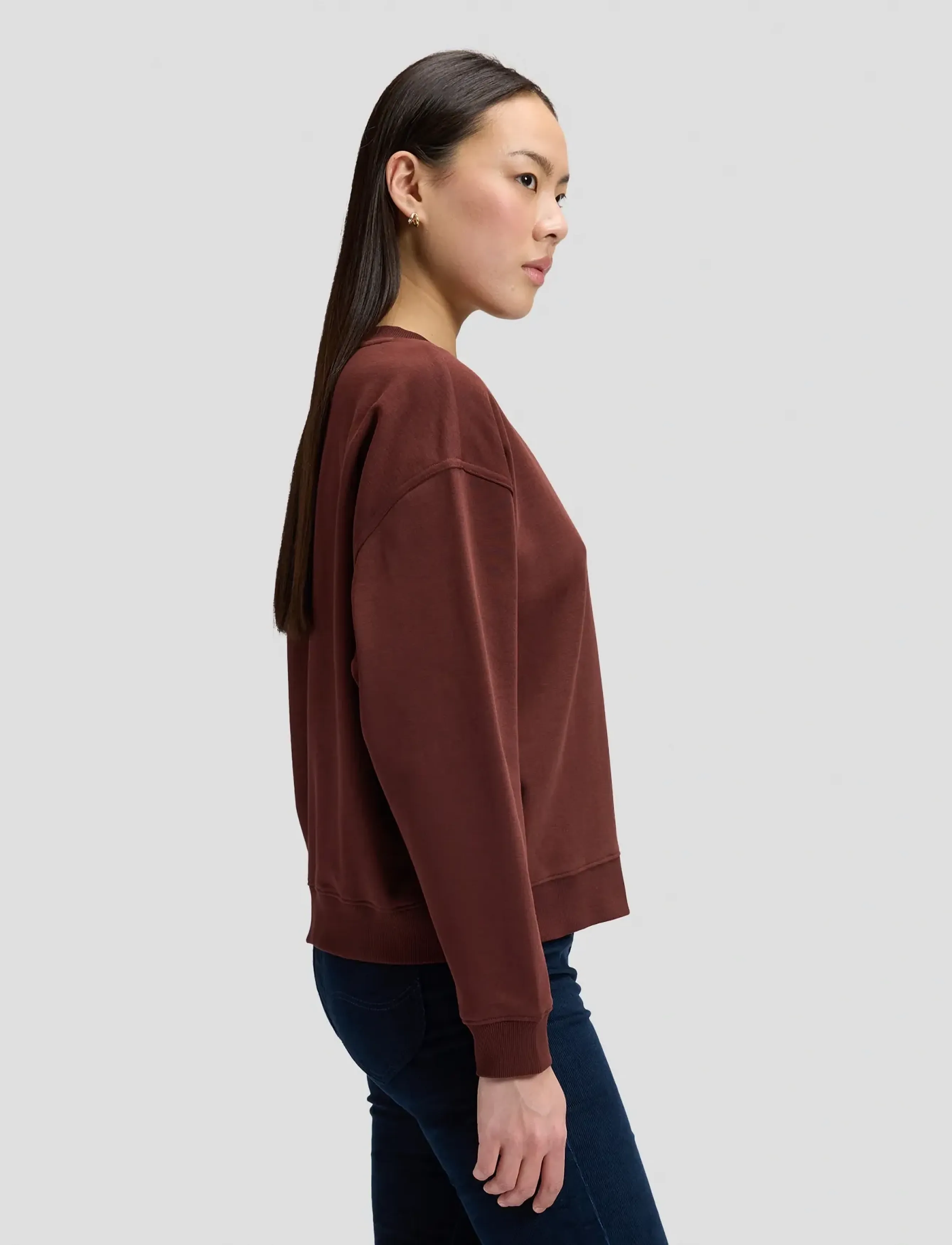 Lee Jeans - LOGO CREW SWS - sweatshirts - velvet beet - 4