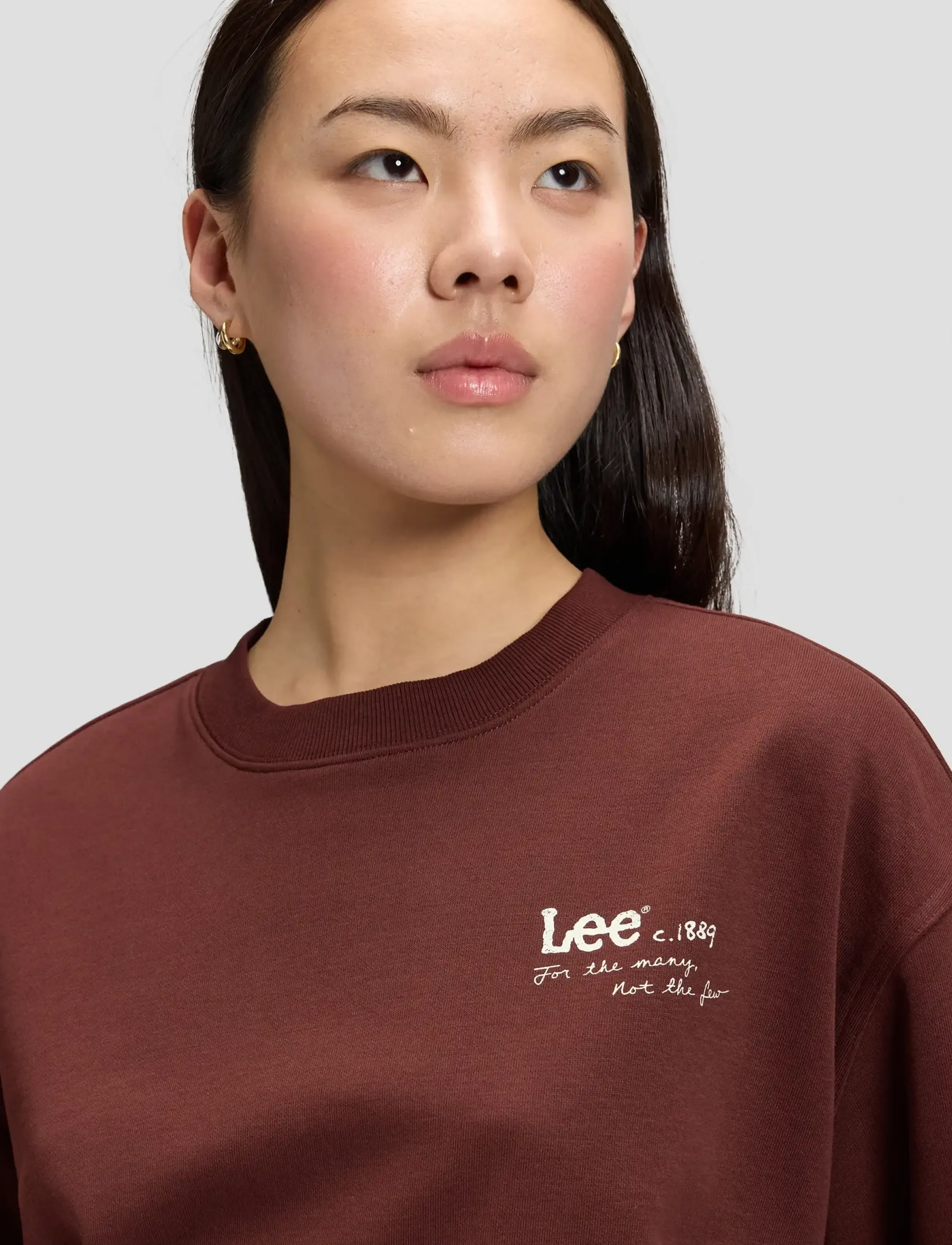Lee Jeans - LOGO CREW SWS - sweatshirts - velvet beet - 5