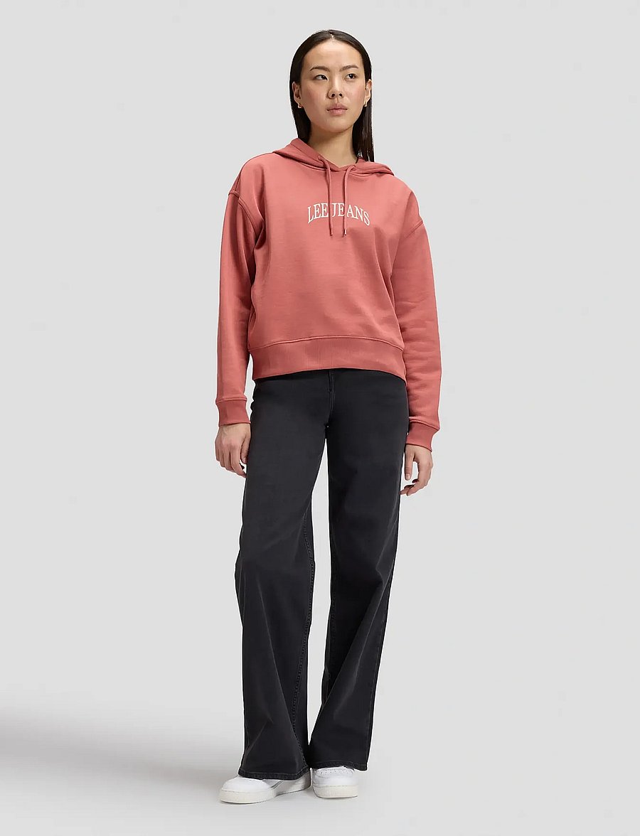 Lee Jeans - HOODIE WITH LOGO - kapuzenpullover - cosme pink - 3