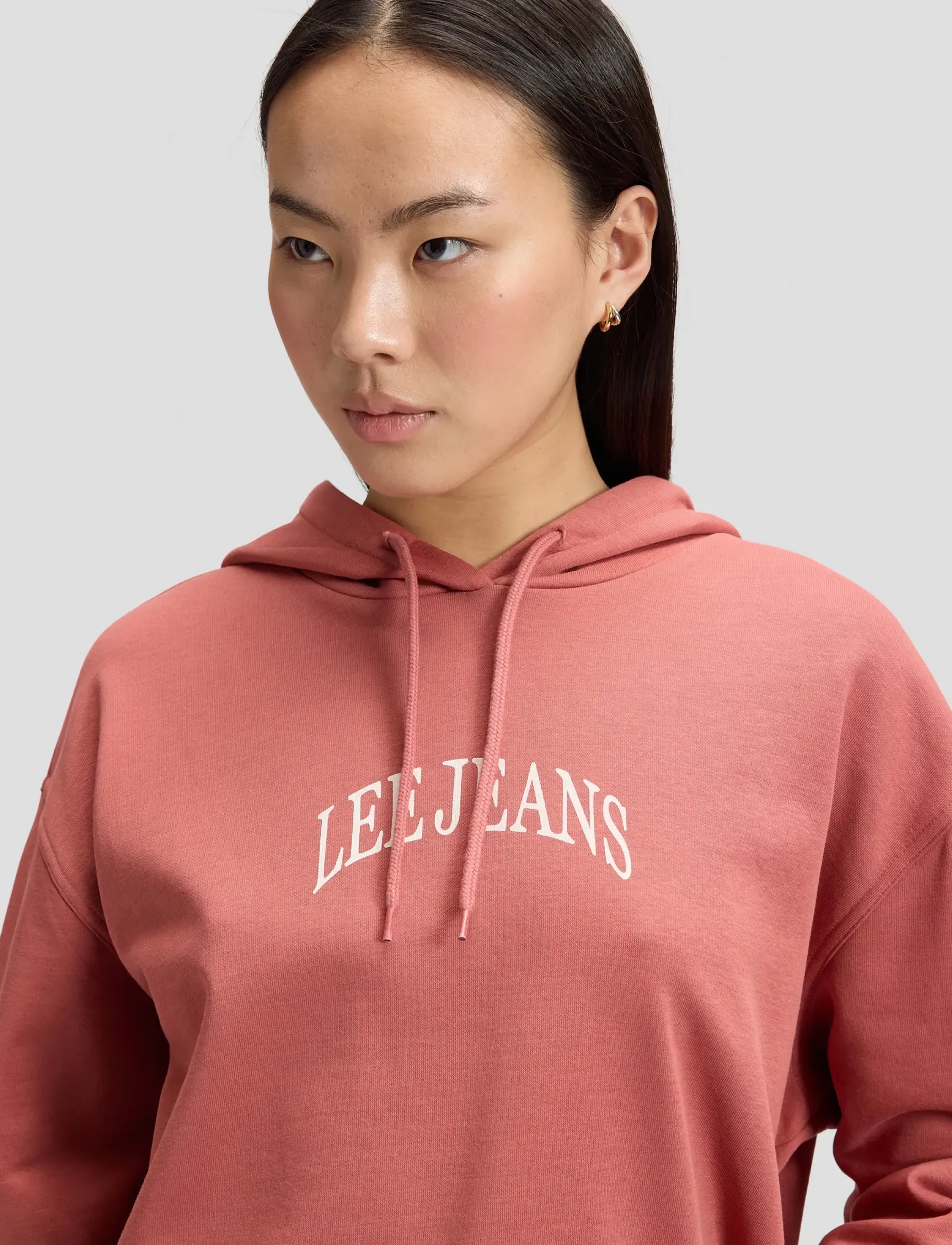 Lee Jeans - HOODIE WITH LOGO - kapuzenpullover - cosme pink - 5
