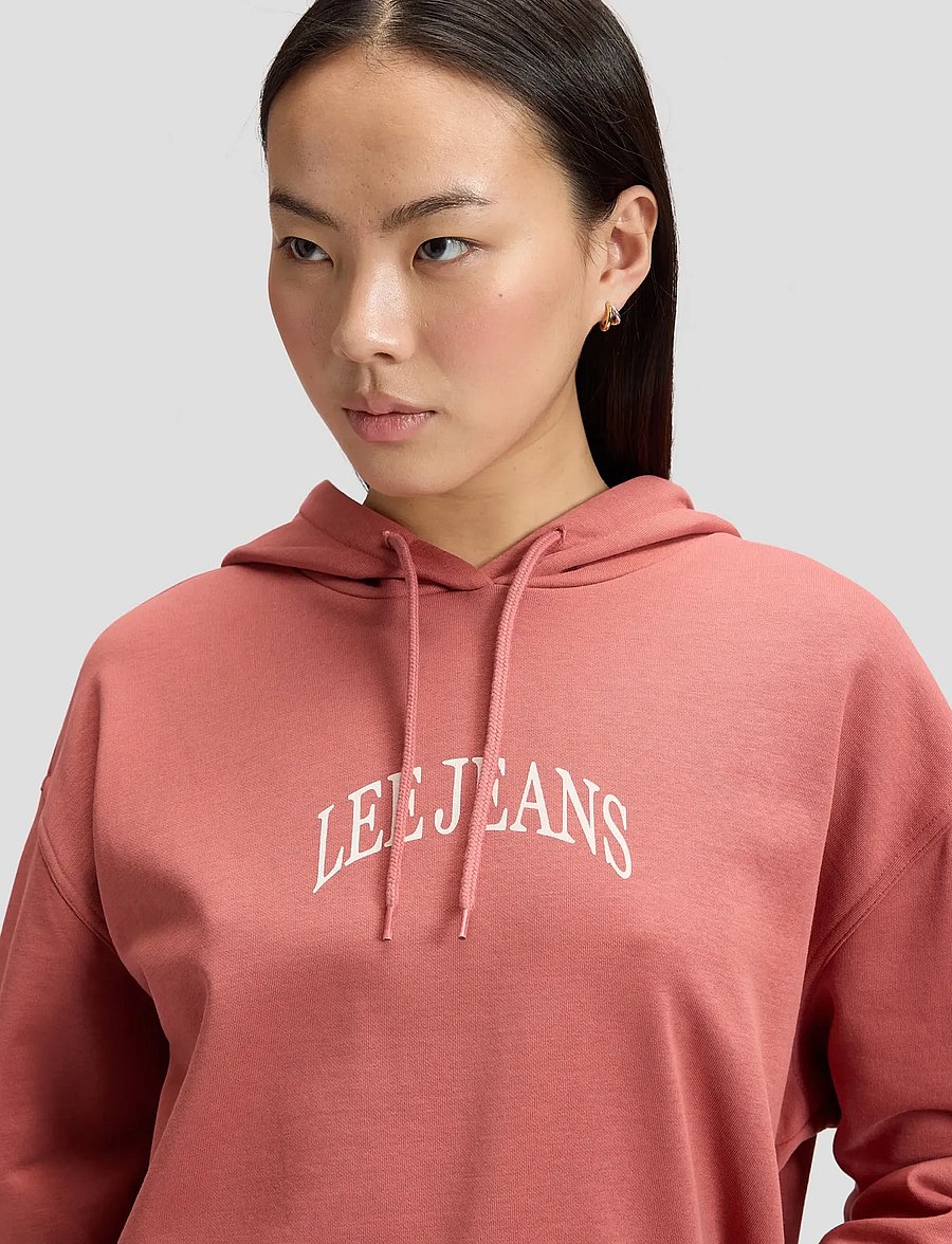 Lee Jeans - HOODIE WITH LOGO - kapuzenpullover - cosme pink - 5