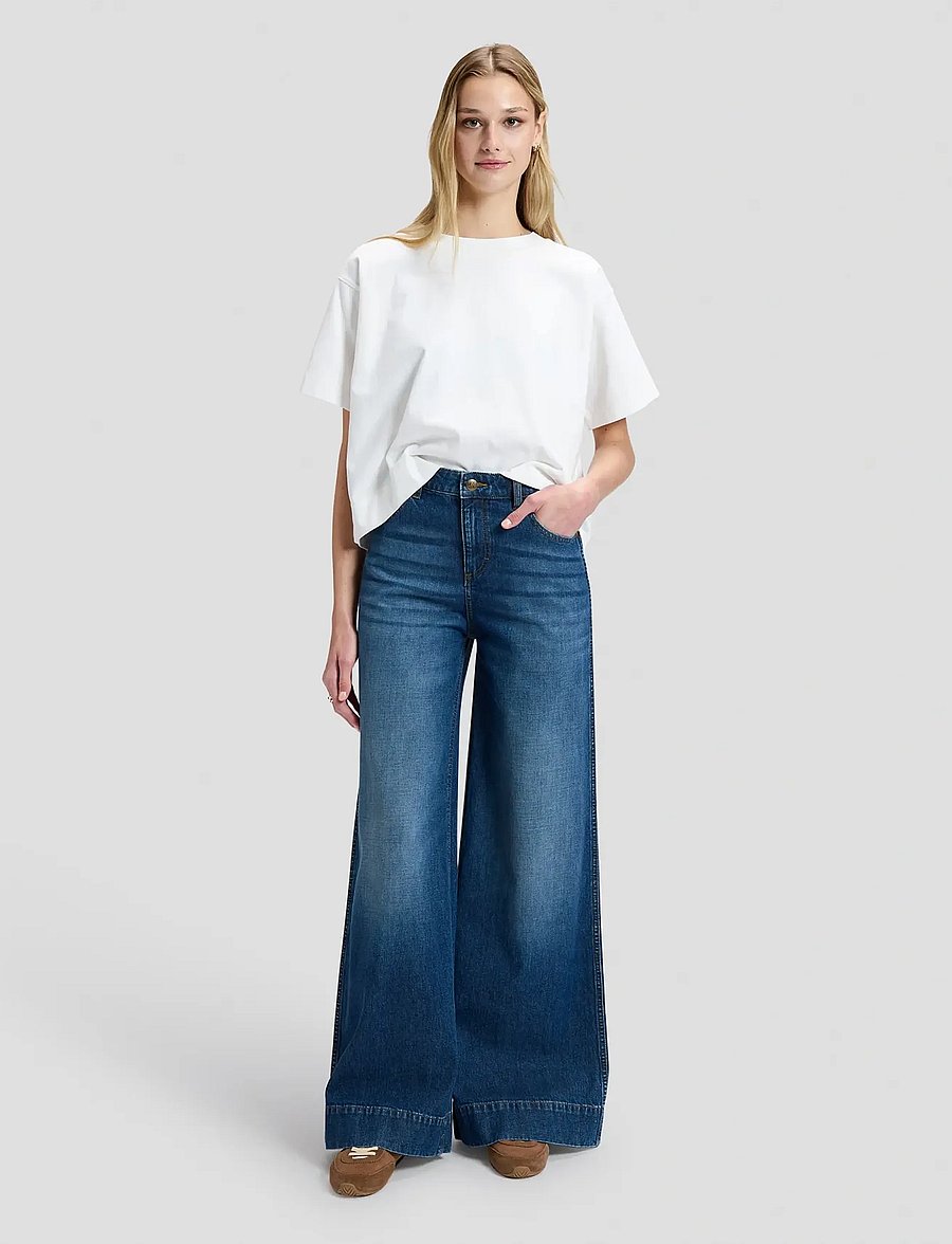 Lee Jeans - EXTREME STELLA - hosen mit weitem bein - brash blue - 2