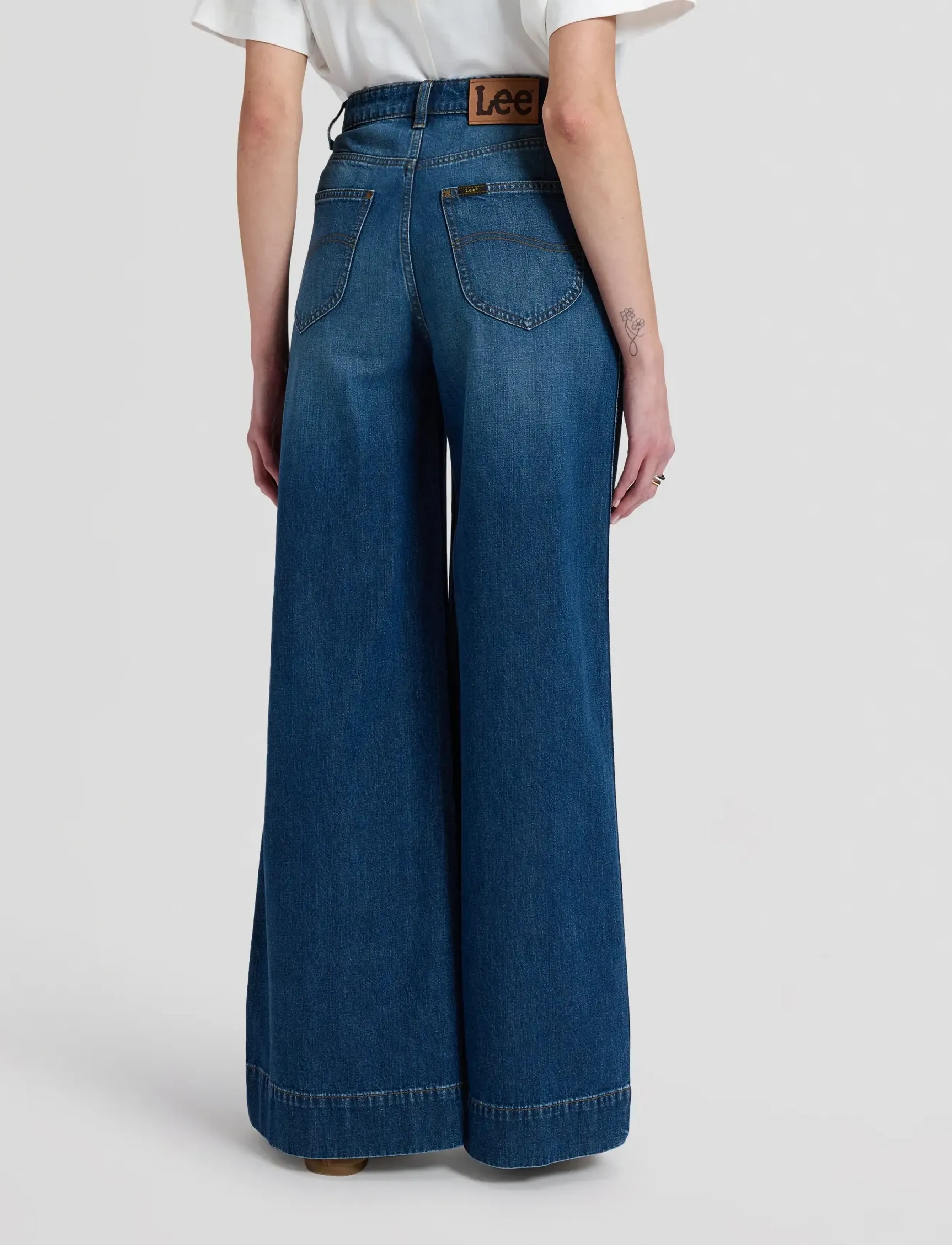 Lee Jeans - EXTREME STELLA - hosen mit weitem bein - brash blue - 3