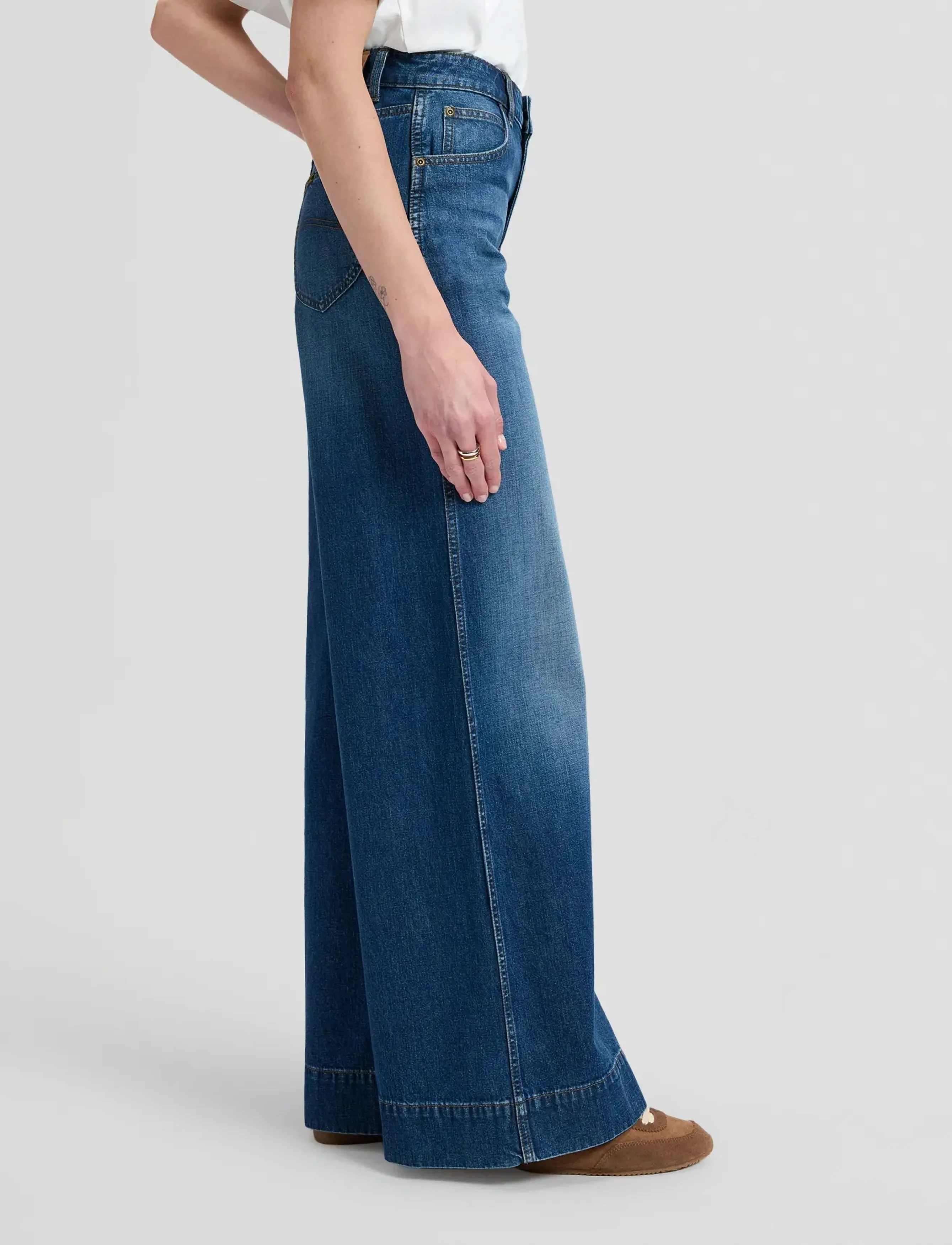 Lee Jeans - EXTREME STELLA - hosen mit weitem bein - brash blue - 4