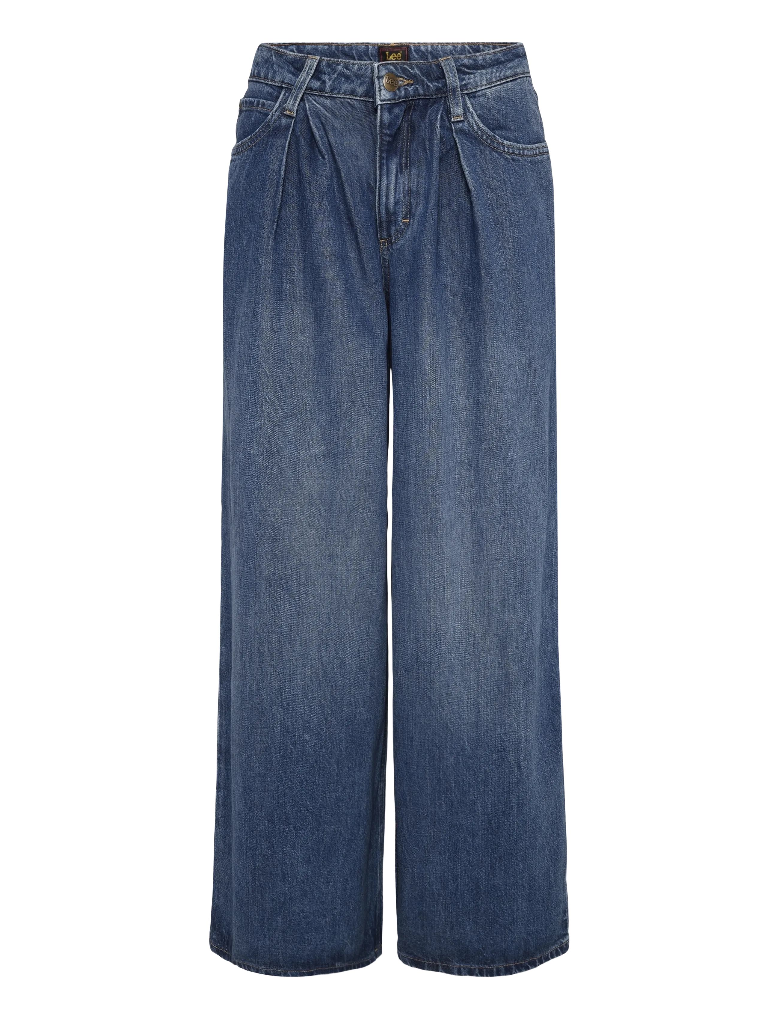 Lee Jeans - PLEATED JEAN - hosen mit weitem bein - fresh blanket - 1
