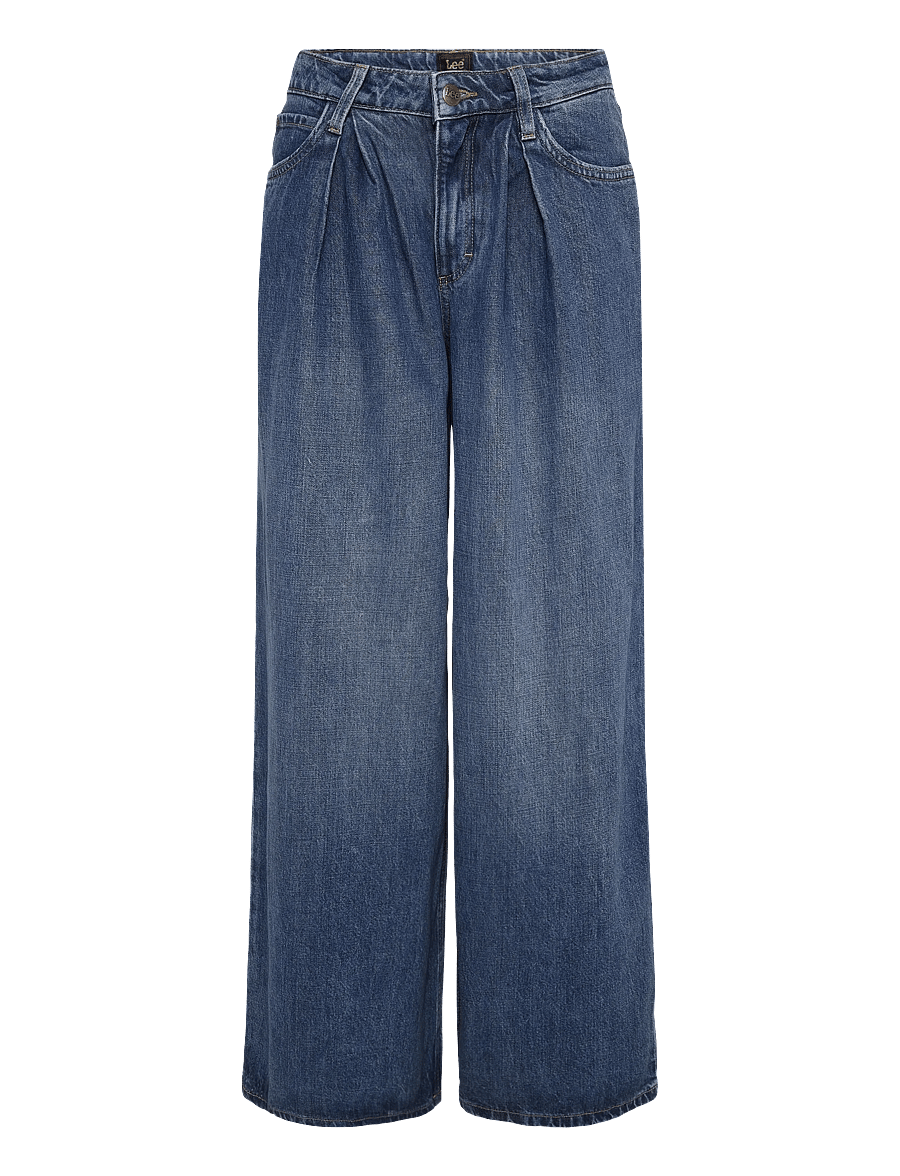 Lee Jeans - PLEATED JEAN - hosen mit weitem bein - fresh blanket - 1