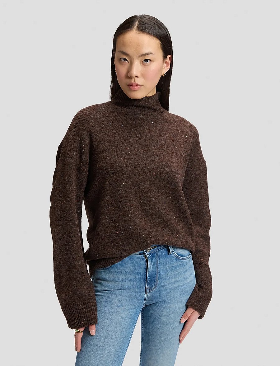 Lee Jeans - HIGH NECK KNIT - chocolate torte - 0