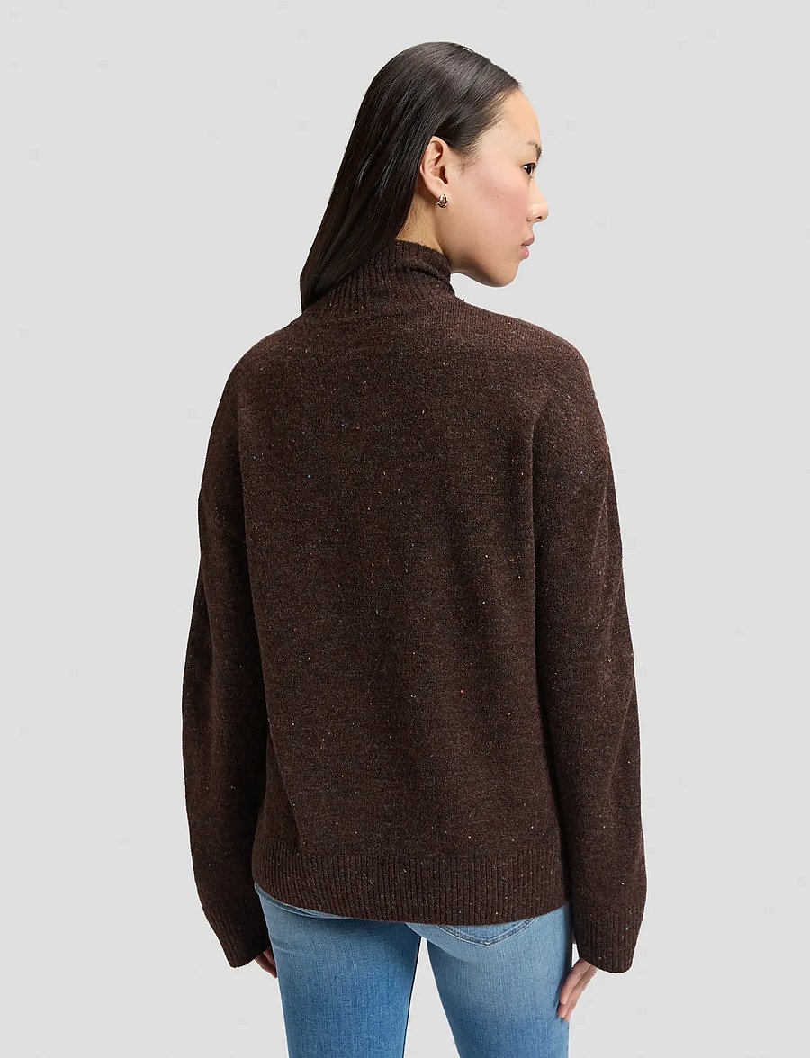 Lee Jeans - HIGH NECK KNIT - chocolate torte - 2