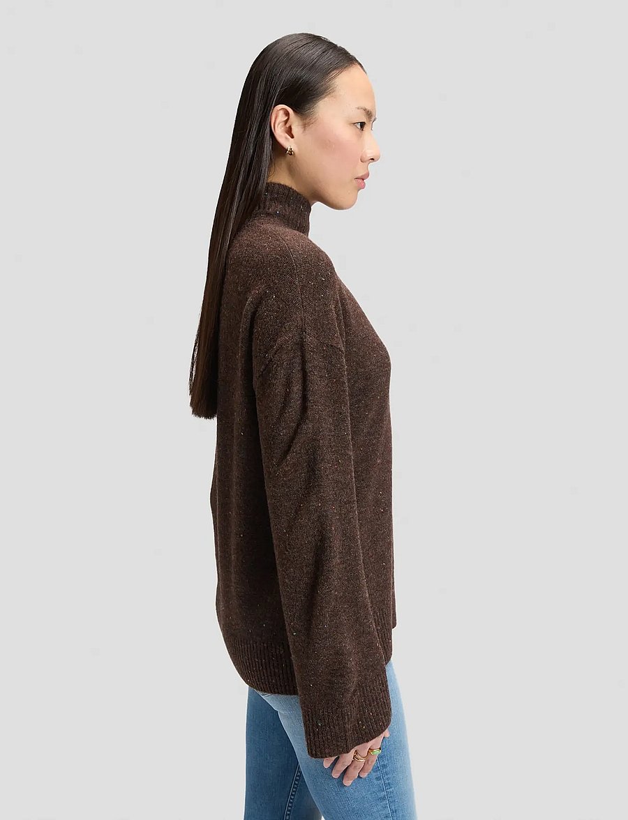Lee Jeans - HIGH NECK KNIT - chocolate torte - 4