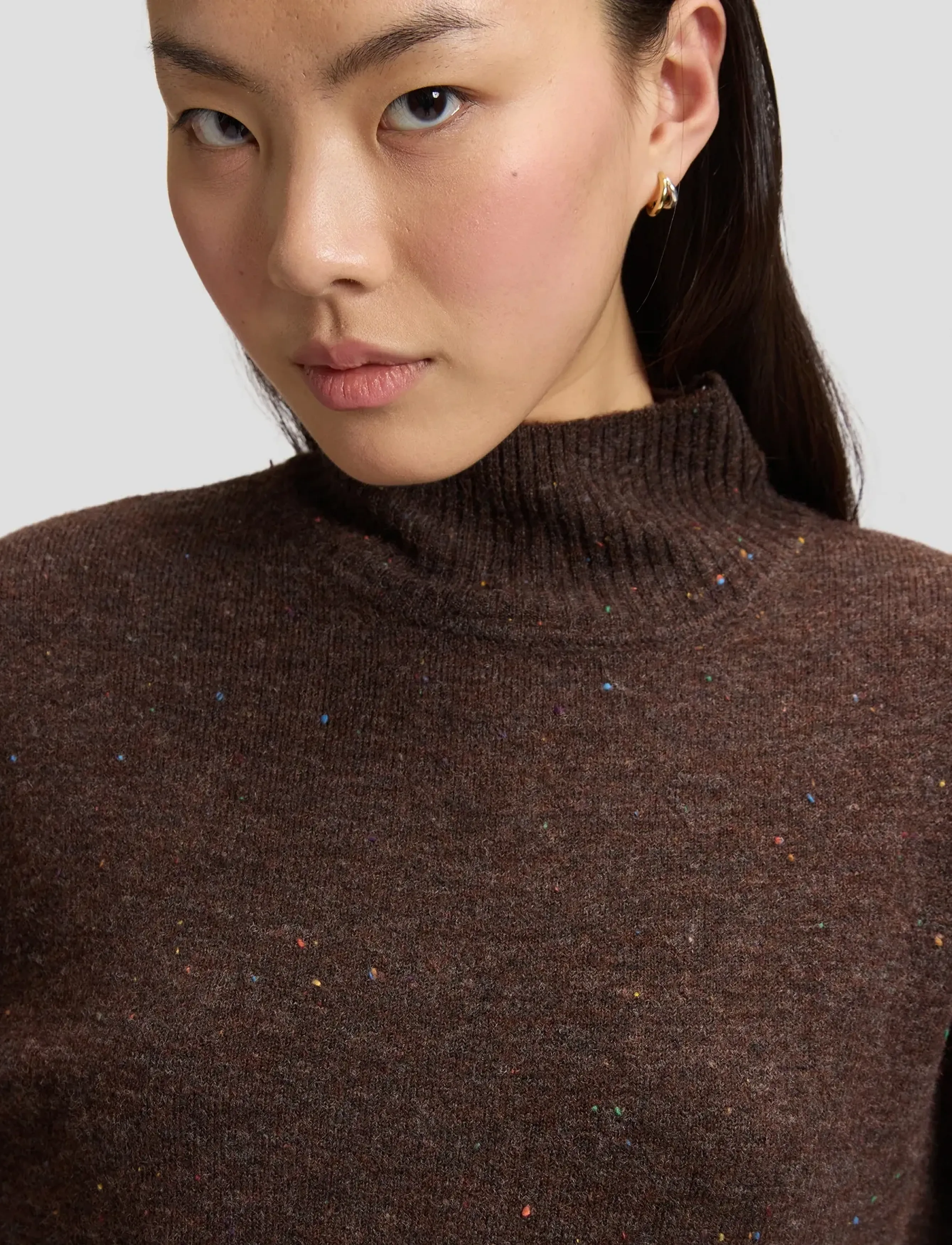 Lee Jeans - HIGH NECK KNIT - chocolate torte - 5