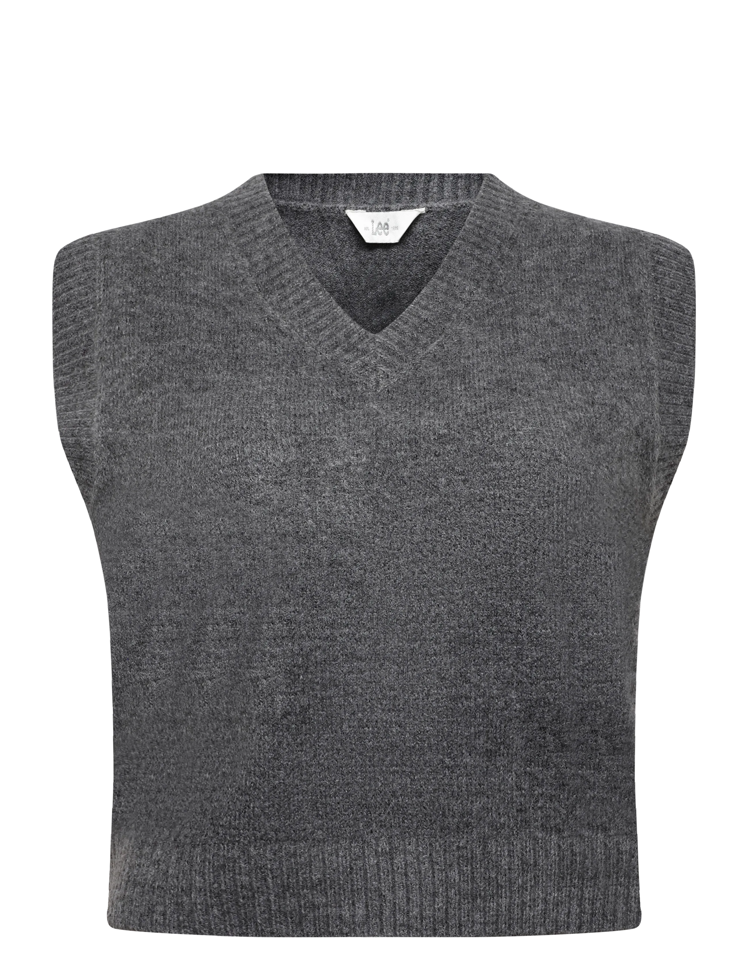 Lee Jeans KNITTED VEST - Ikdienas stils - CHARCOAL HEATHER / grey