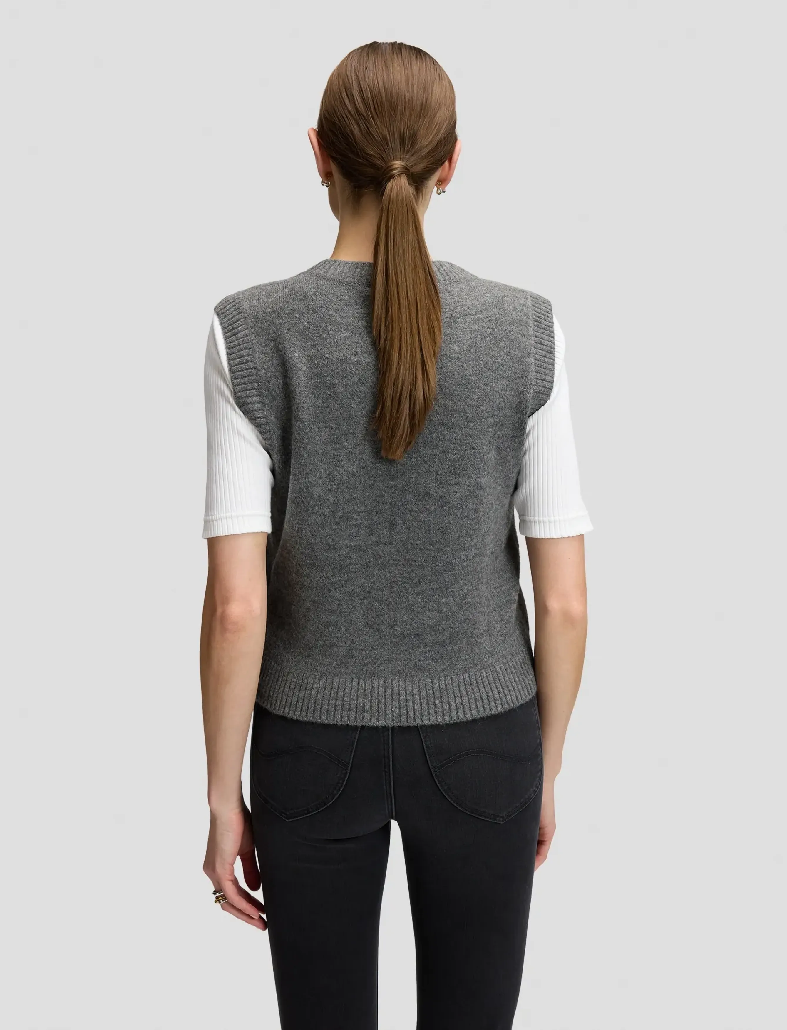 Lee Jeans - KNITTED VEST - charcoal heather - 2