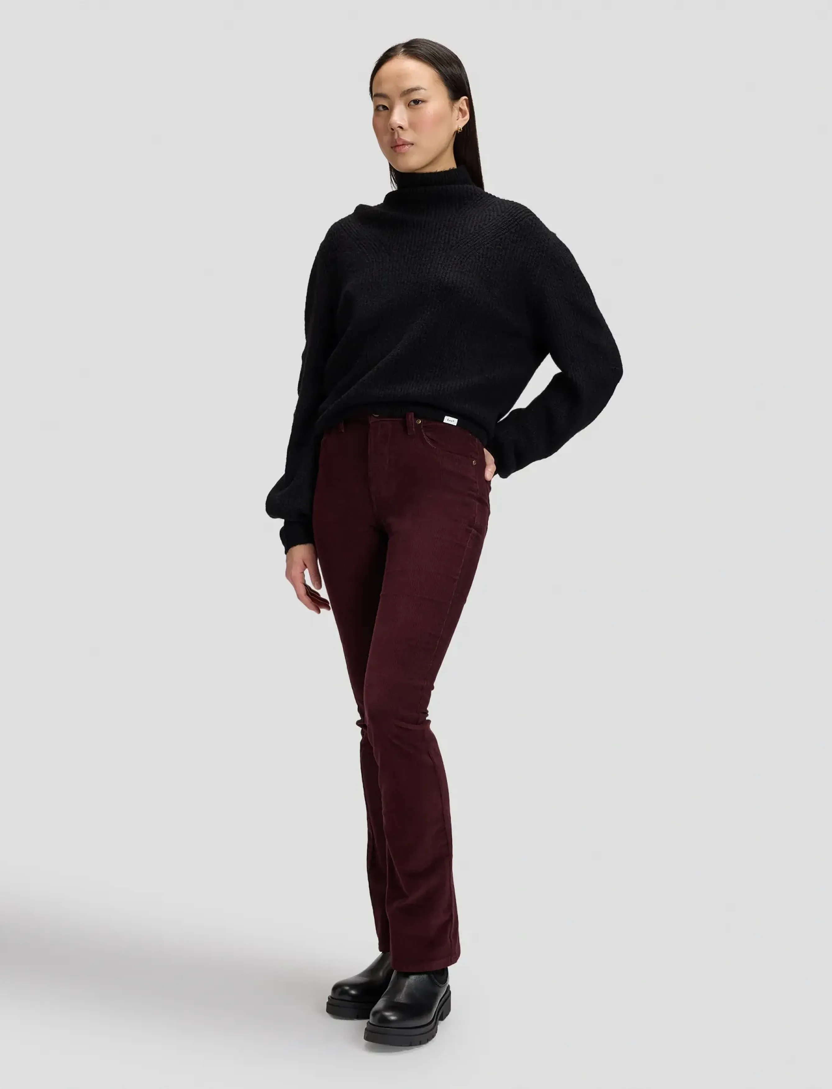 Lee Jeans - KNITTED HIGH NECK - pullover - black - 3