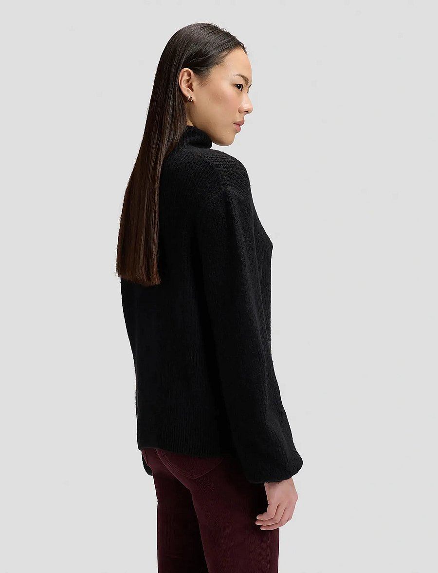 Lee Jeans - KNITTED HIGH NECK - pullover - black - 4