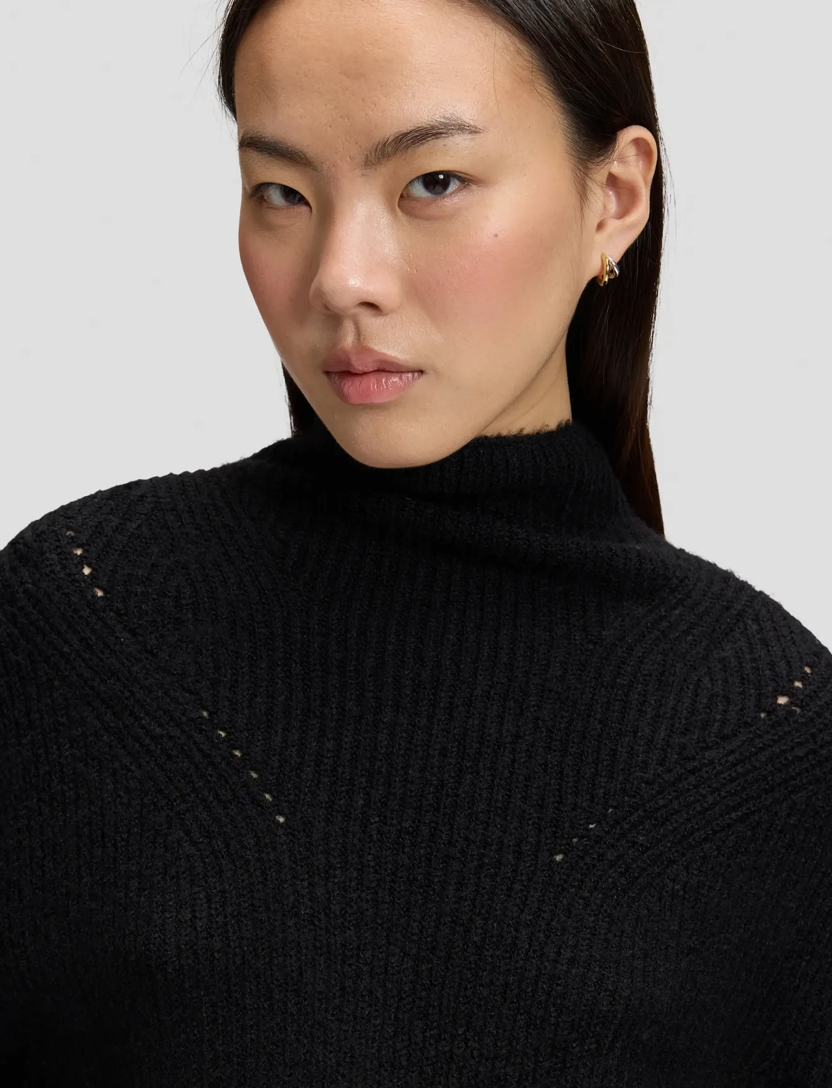 Lee Jeans - KNITTED HIGH NECK - pullover - black - 5
