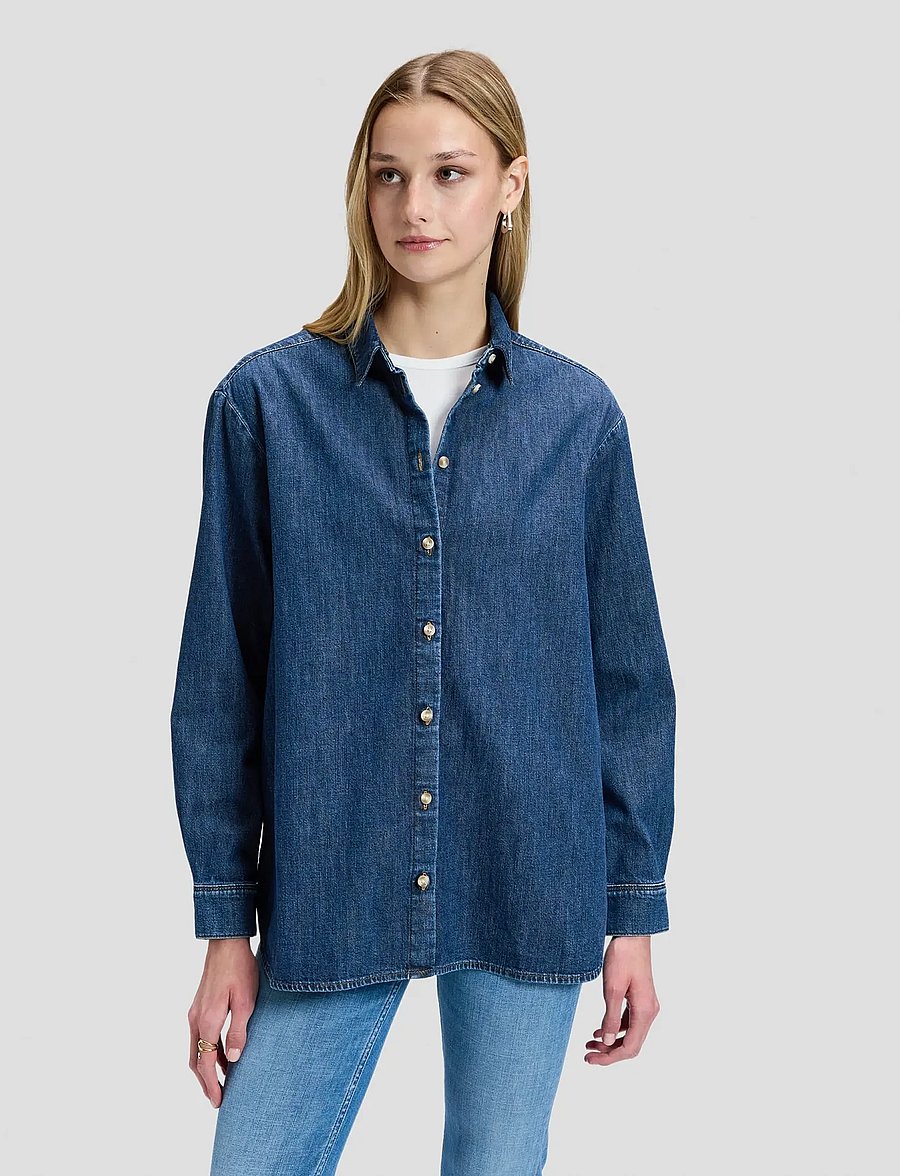 Lee Jeans - BOYFRIENDS SHIRT - jeansskjortor - brash blue - 0