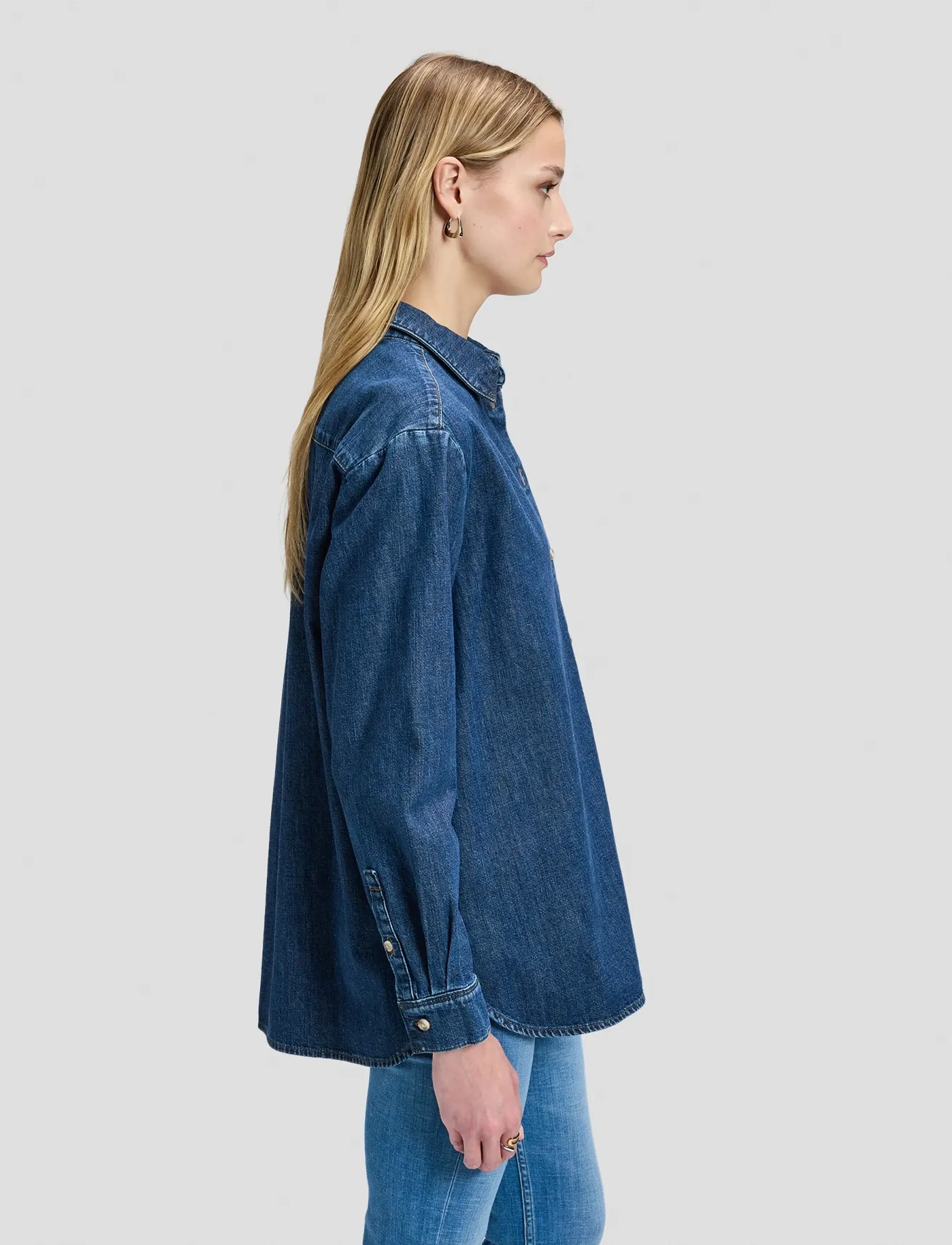 Lee Jeans - BOYFRIENDS SHIRT - jeansskjortor - brash blue - 4