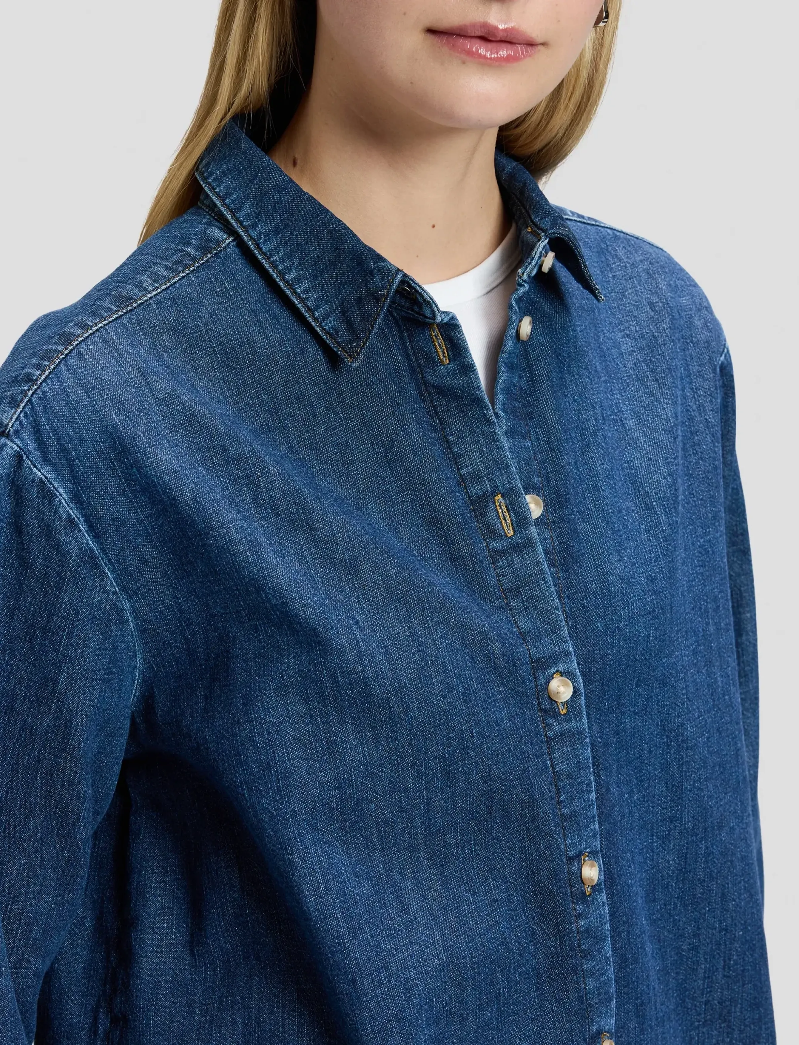 Lee Jeans - BOYFRIENDS SHIRT - jeansskjortor - brash blue - 5