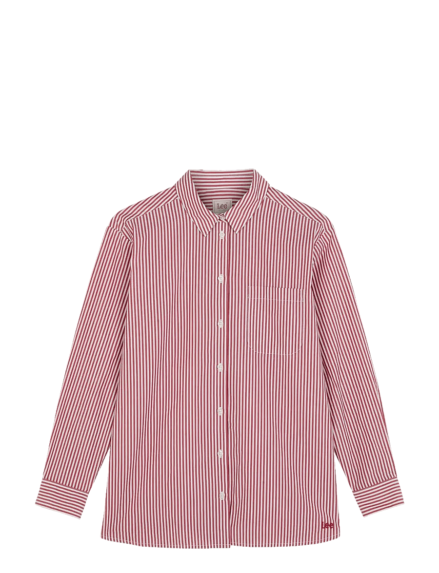 Lee Jeans - BOYFRIENDS POCKET SHIRT - langærmede skjorter - samba stripe - 1