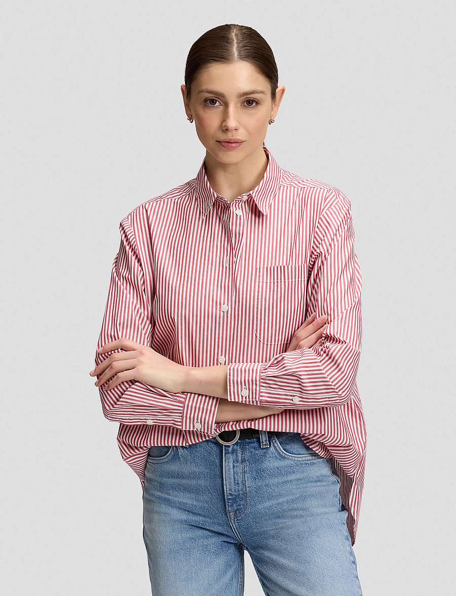 Lee Jeans - BOYFRIENDS POCKET SHIRT - langærmede skjorter - samba stripe - 0