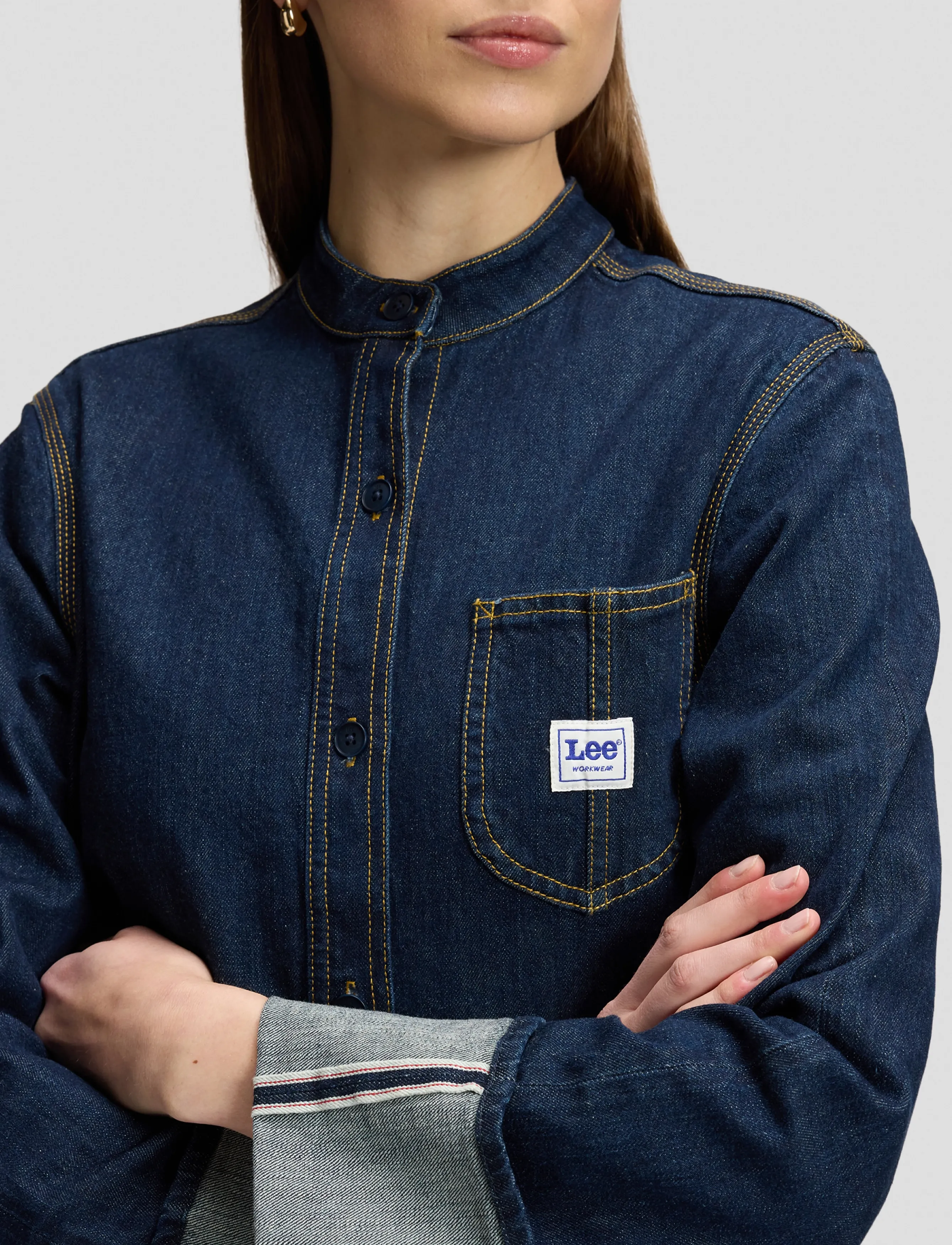 Lee Jeans Selvedge Overshirt skjortor & blusar dam – bild 6