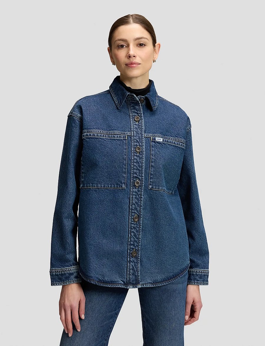 Lee Jeans - RELAXED UTILITY OVERSHIRT - overshirts - blue dagger - 0